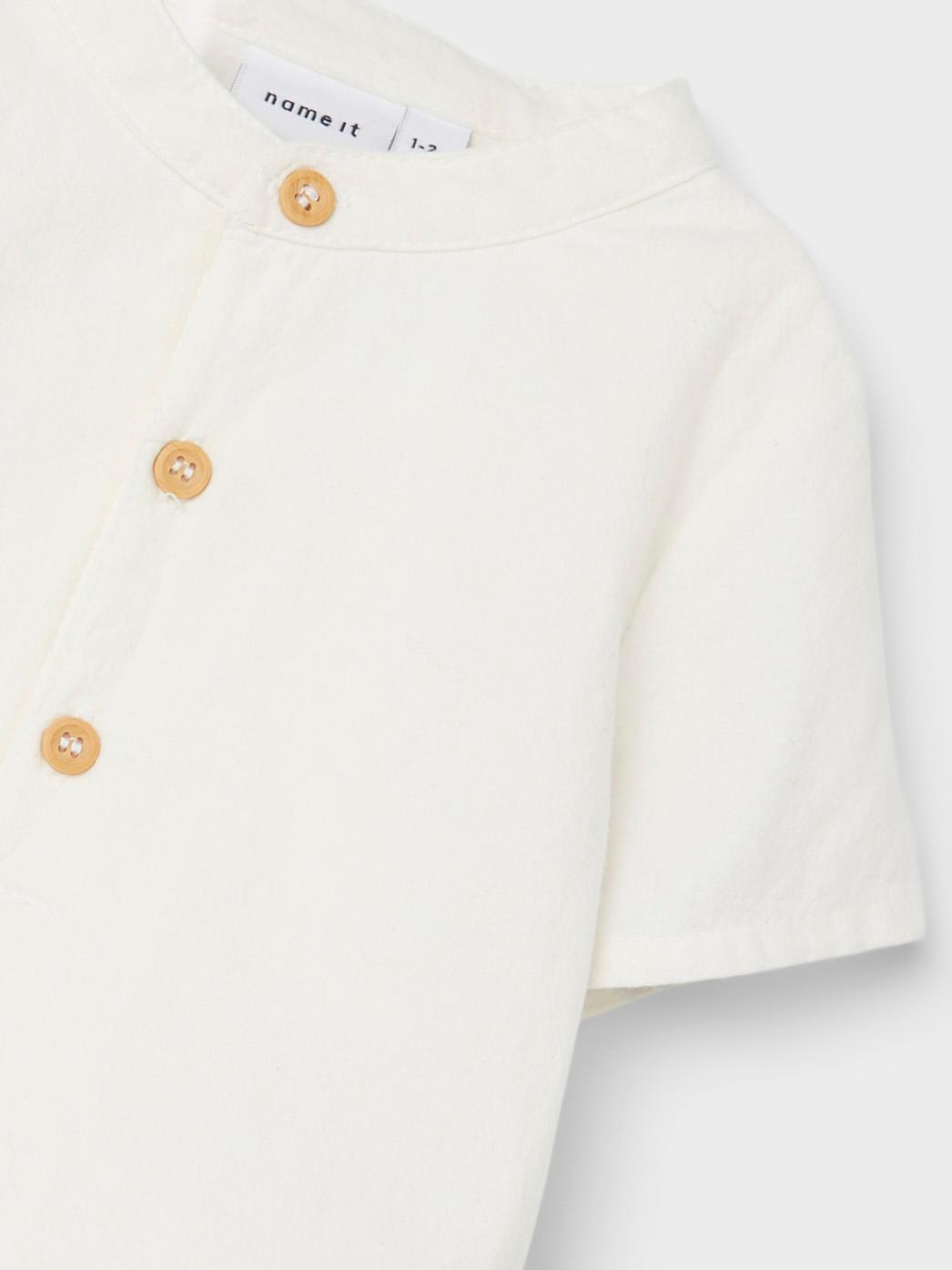  Skjorte, White Alyssum, 68 cm