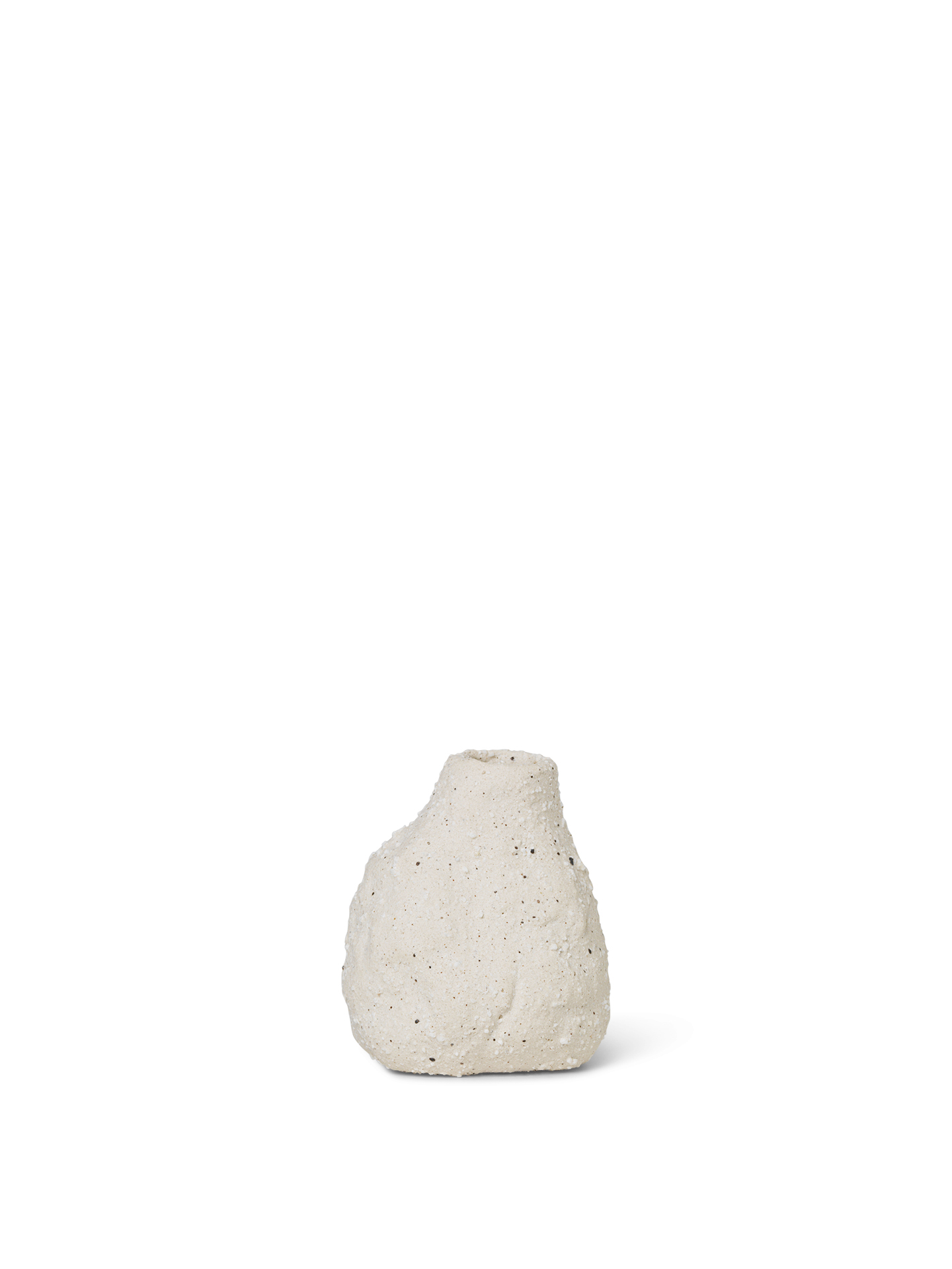 Vulca Mini Vase, Offwhite Stone