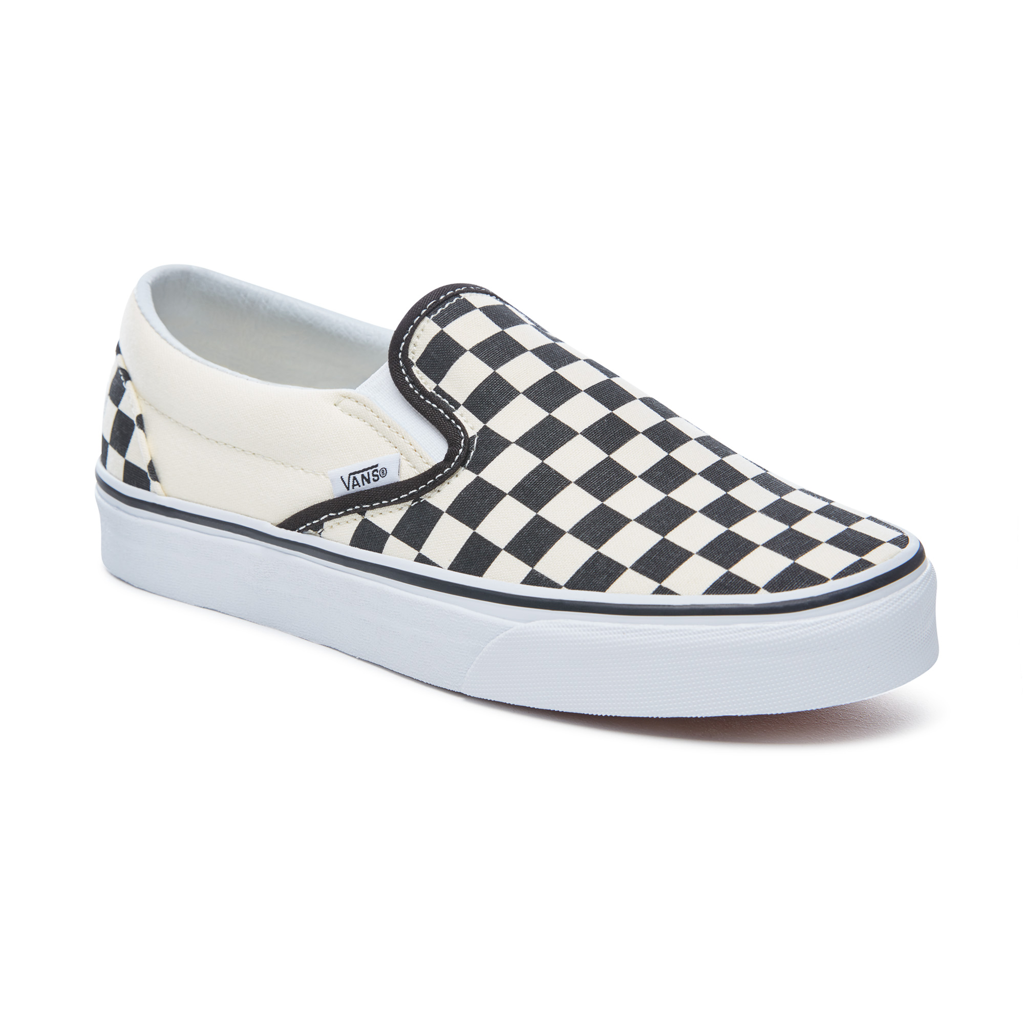Classic Checkboard Slip-On Sneakers