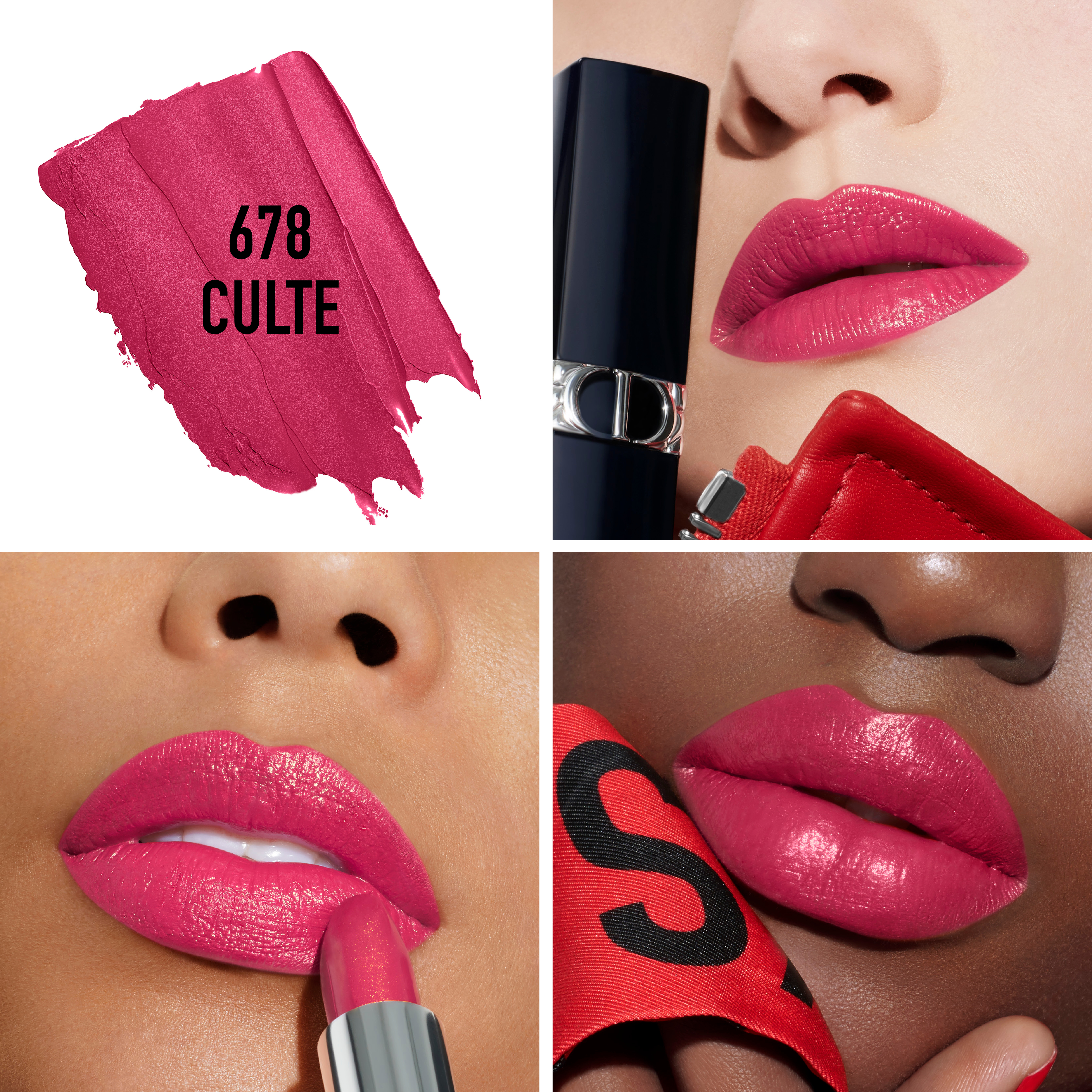  Rouge Refillable Extra Satin Lipstick, 678 Culte