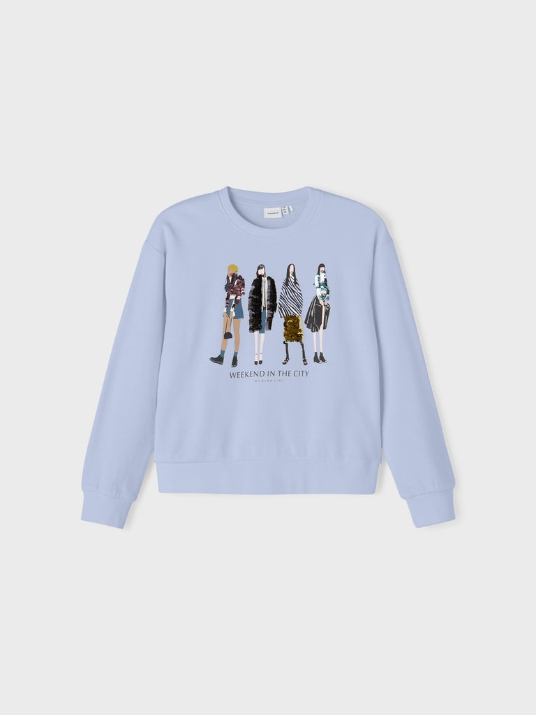 Name It Bikirsten sweatshirt, heather, 116