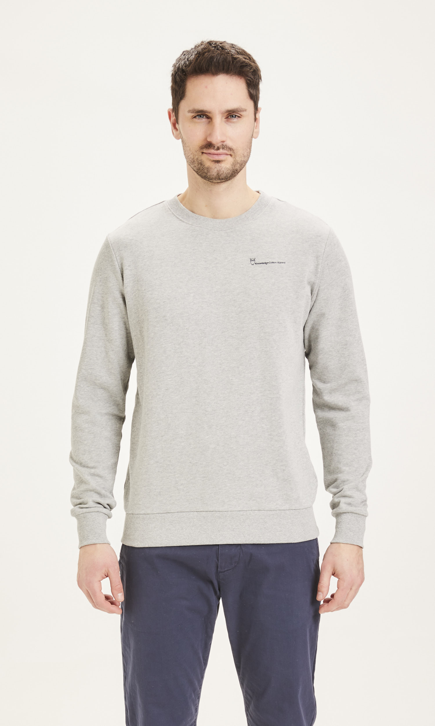  Sweatshirt, Grey Melange, 3XL