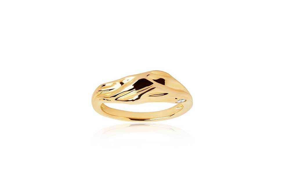 Vulcanello Ring, Guld, 50
