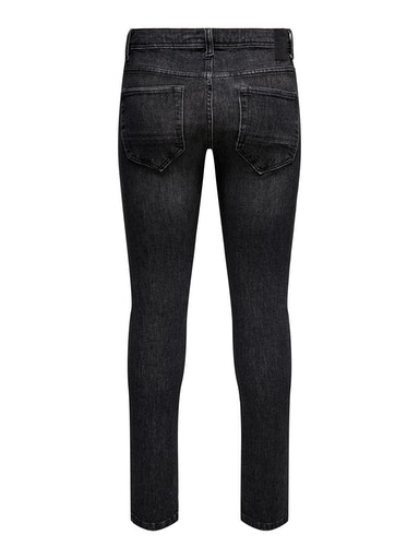 Only & Son Loom Jeans, Black Denim, W33/L32