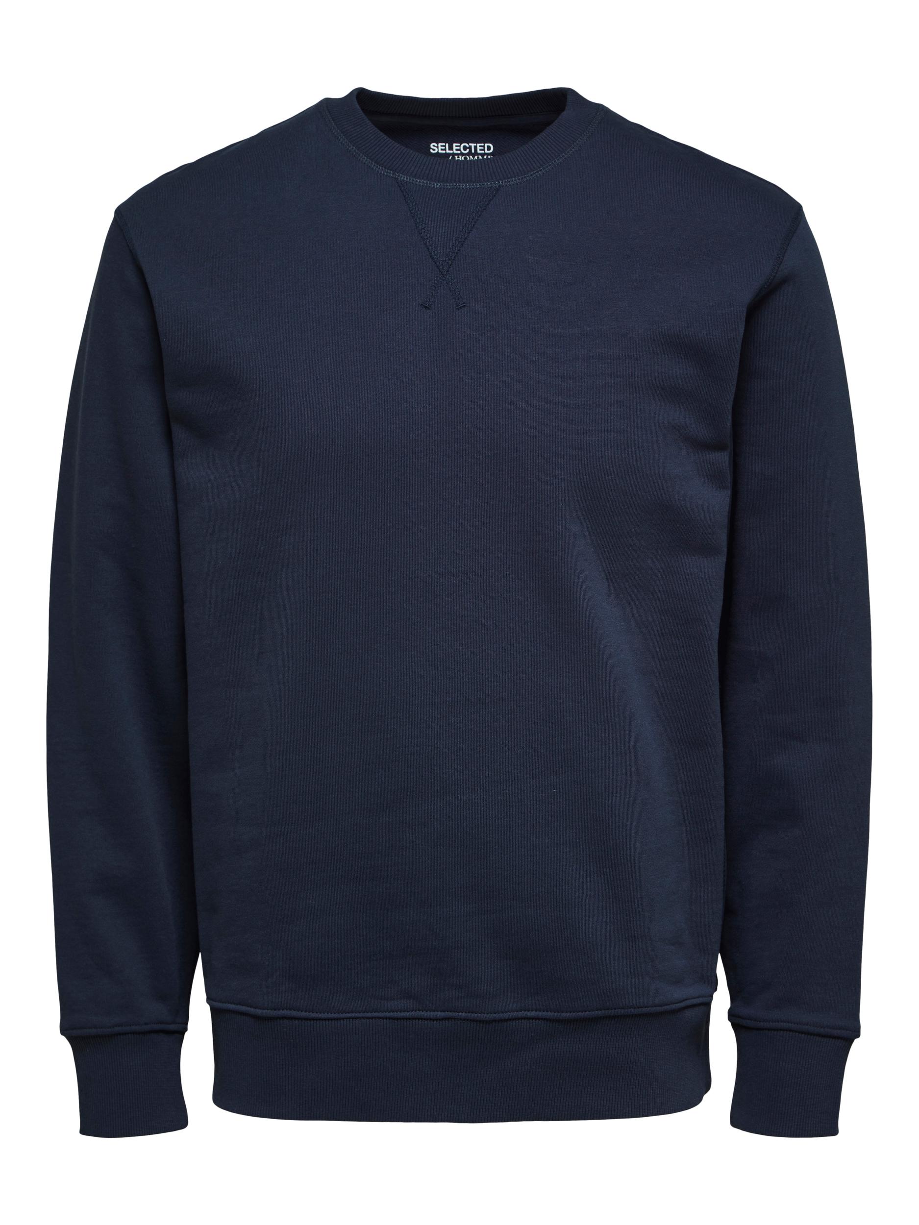 Selected Homme Jason Crew Neck sweatshirt, Navy Blazer, L