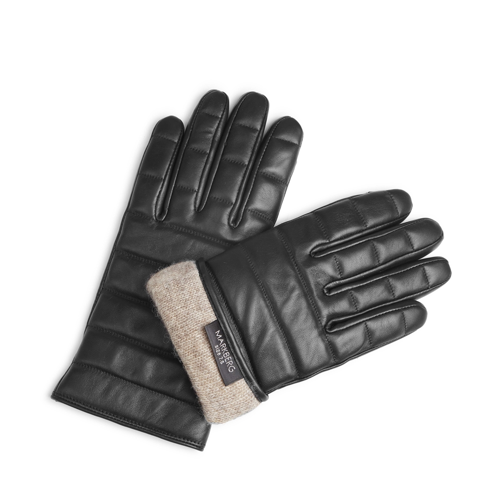 Markberg Elda handsker, sort, 7.5