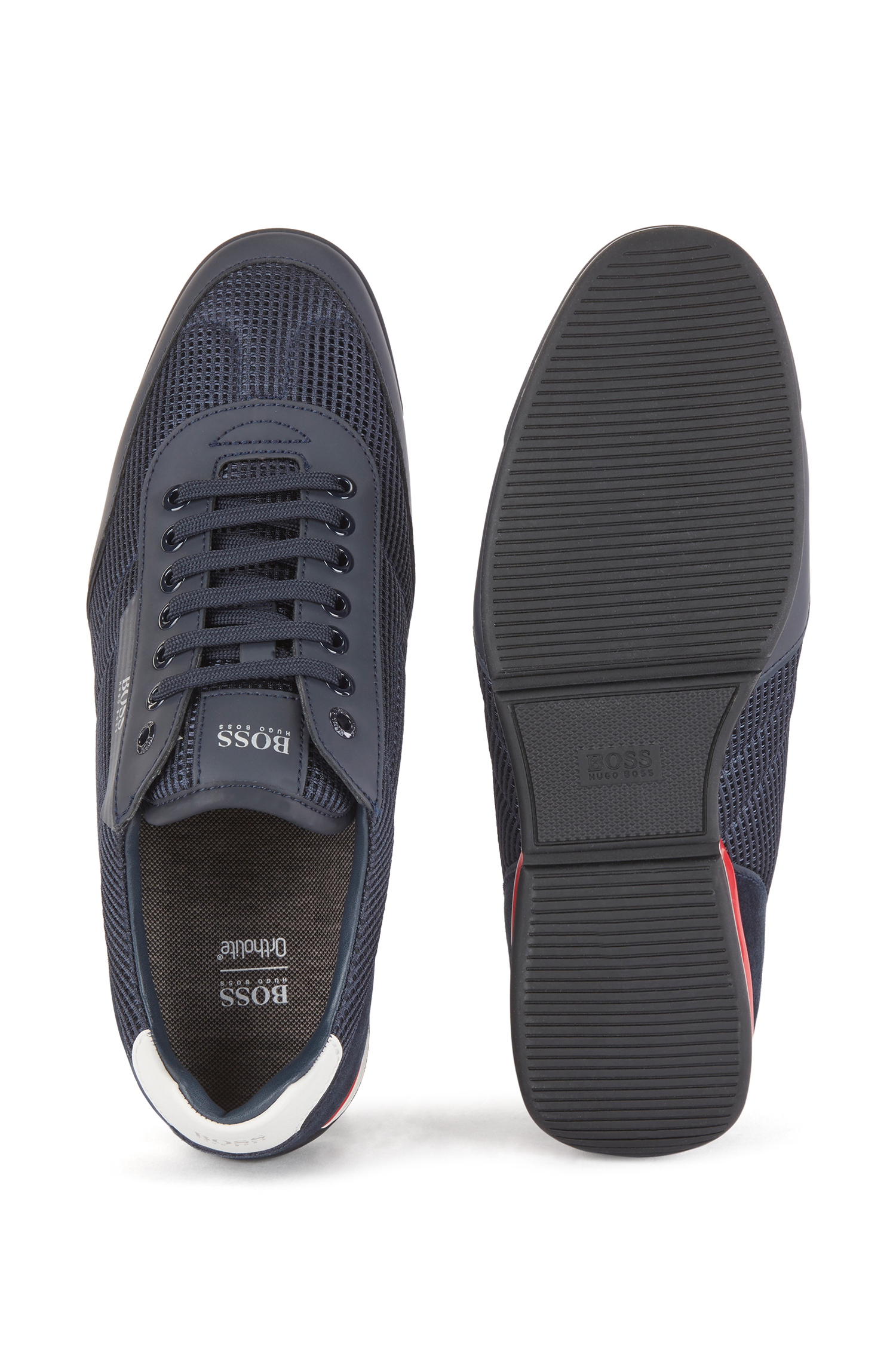 Hugo Boss Low-top sneakers, dark blue, 44