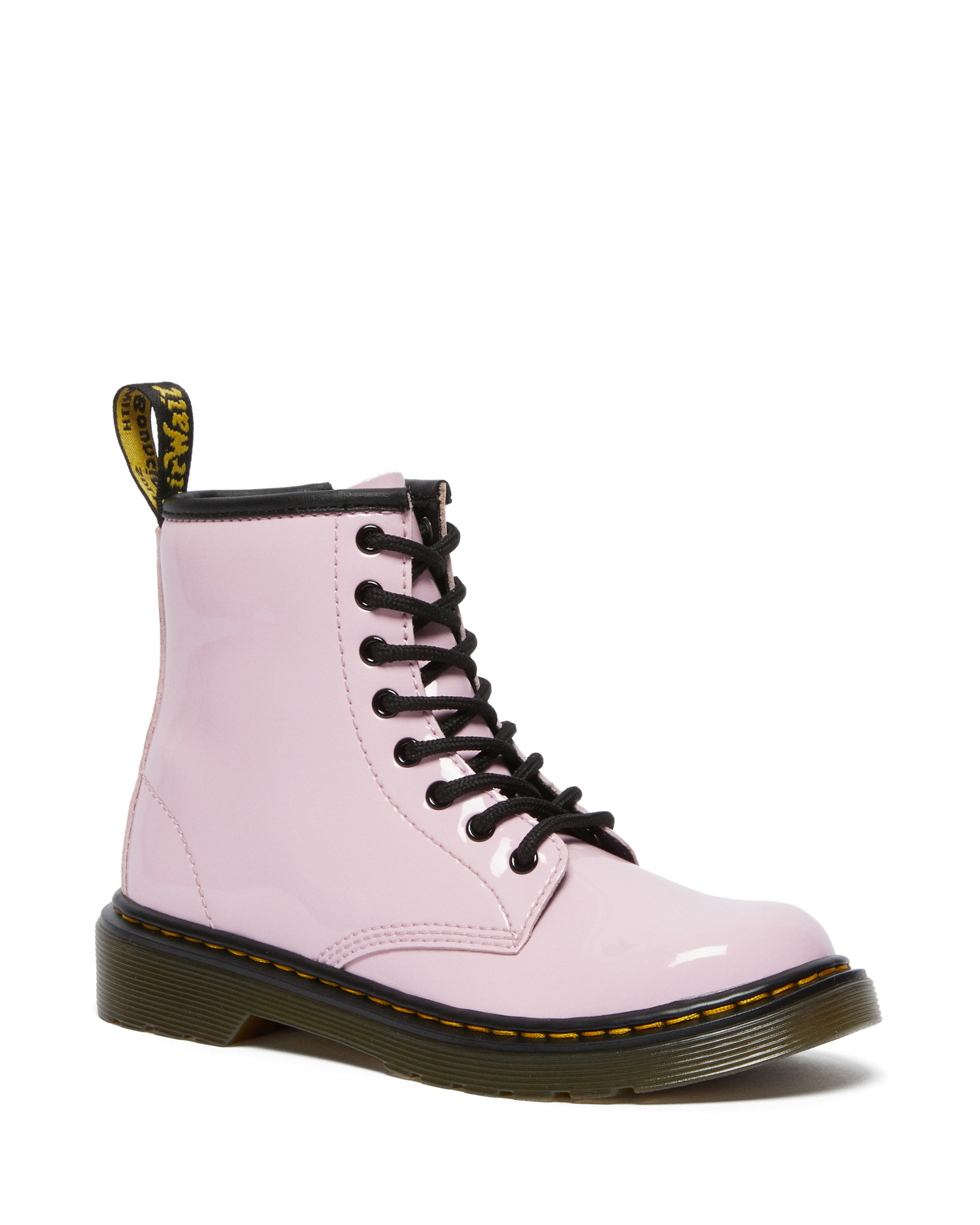  Junior Patent Leather Ankle Støvle, Pale Pink, 33