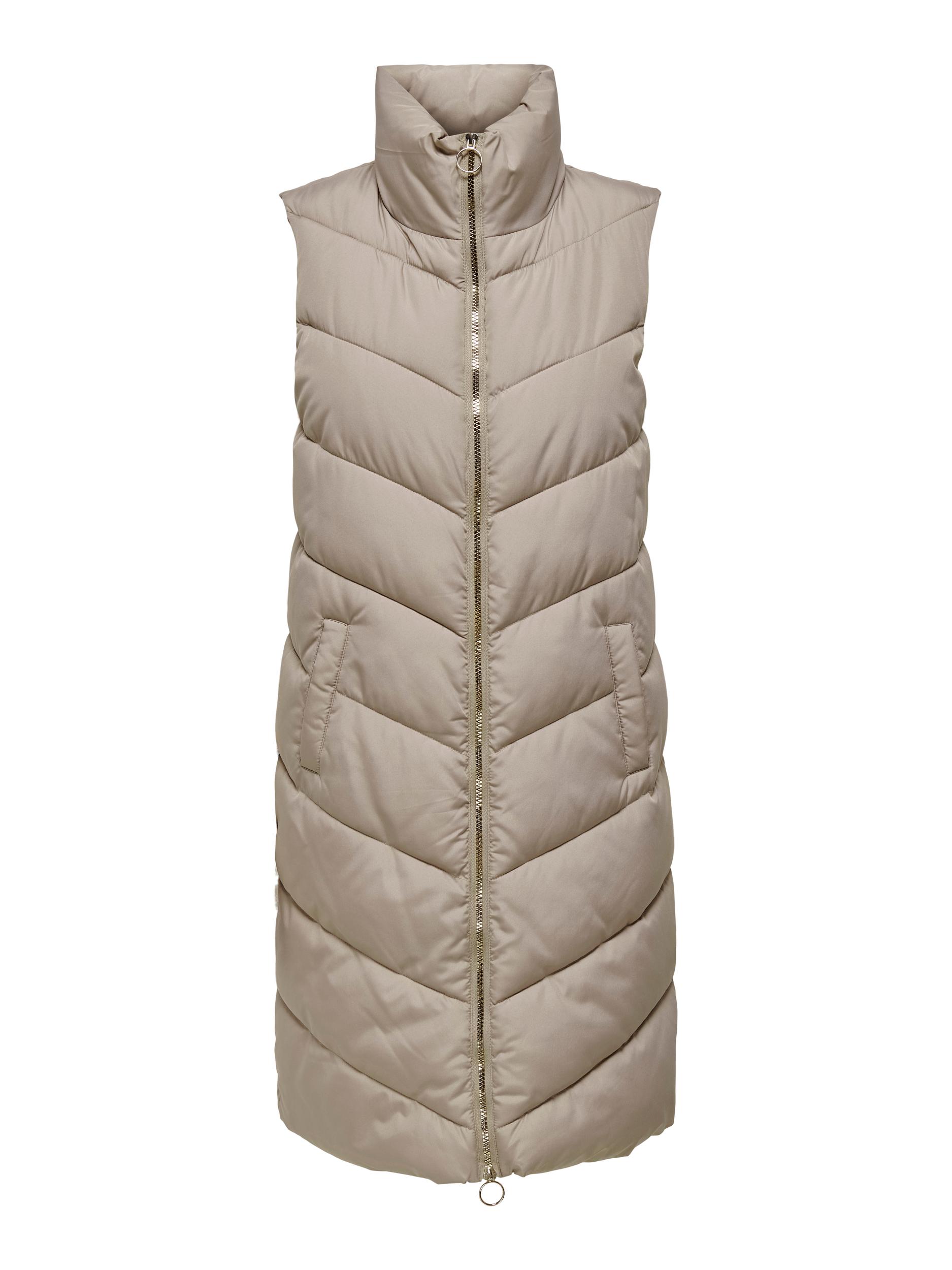 JDY Finno Lang Vest, Simply Taupe, XS