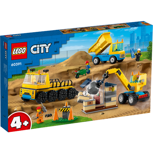 kran Senatet slot LEGO City Entreprenørmaskiner Og Nedrivningskran - 60391