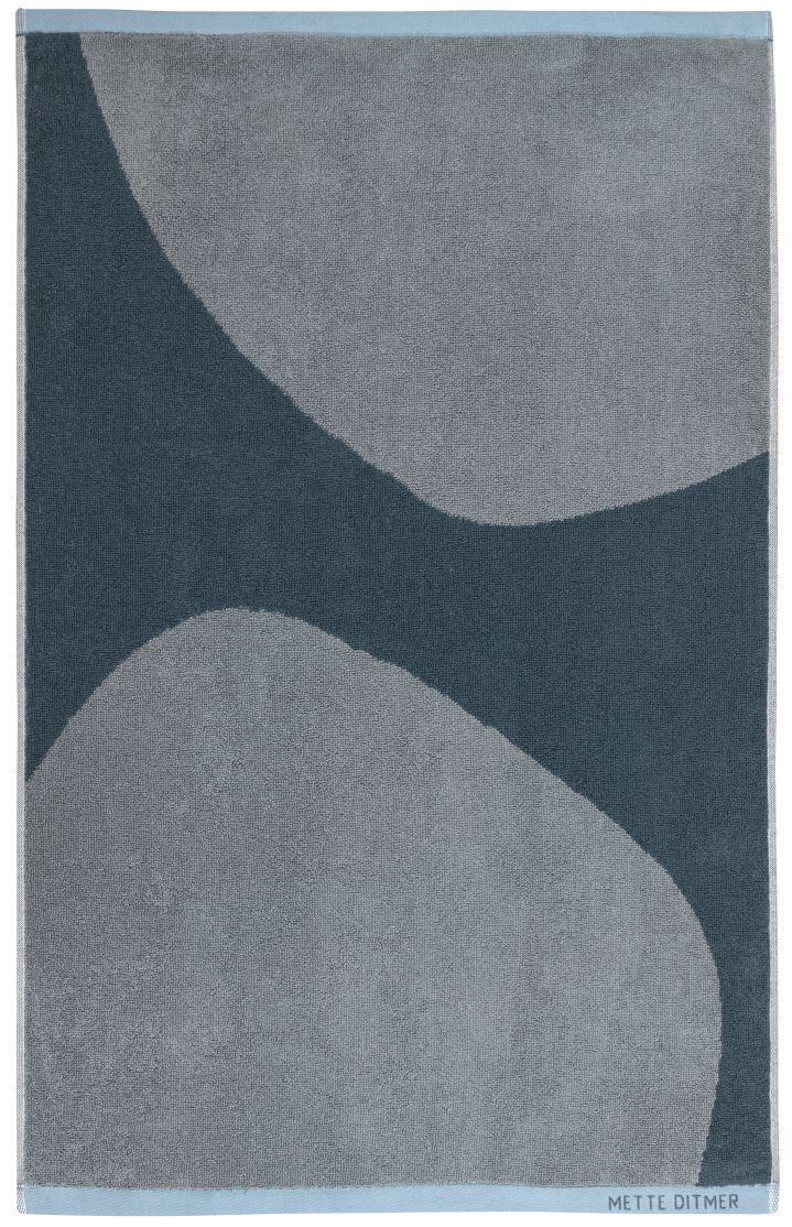 Mette Ditmer Rock Håndklæde, Slate Blue, 40x60 cm