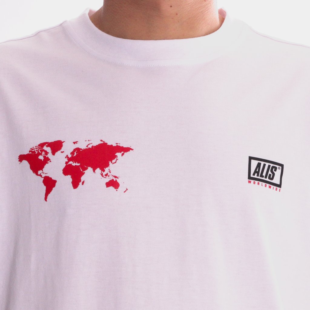  Worldwide T-shirt, Hvid, S