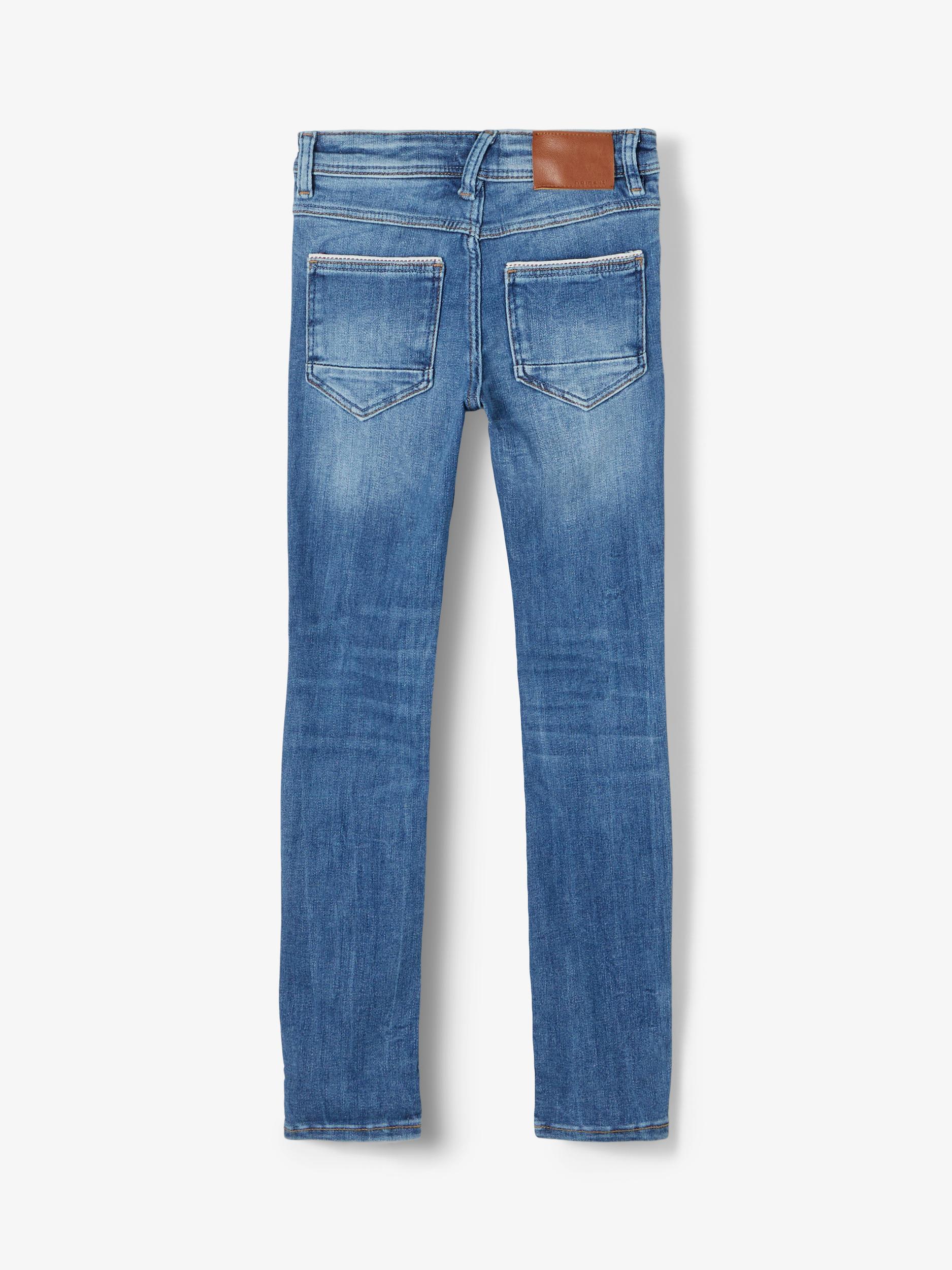 Name It Theo Tartys jeans, medium blue denim, 146