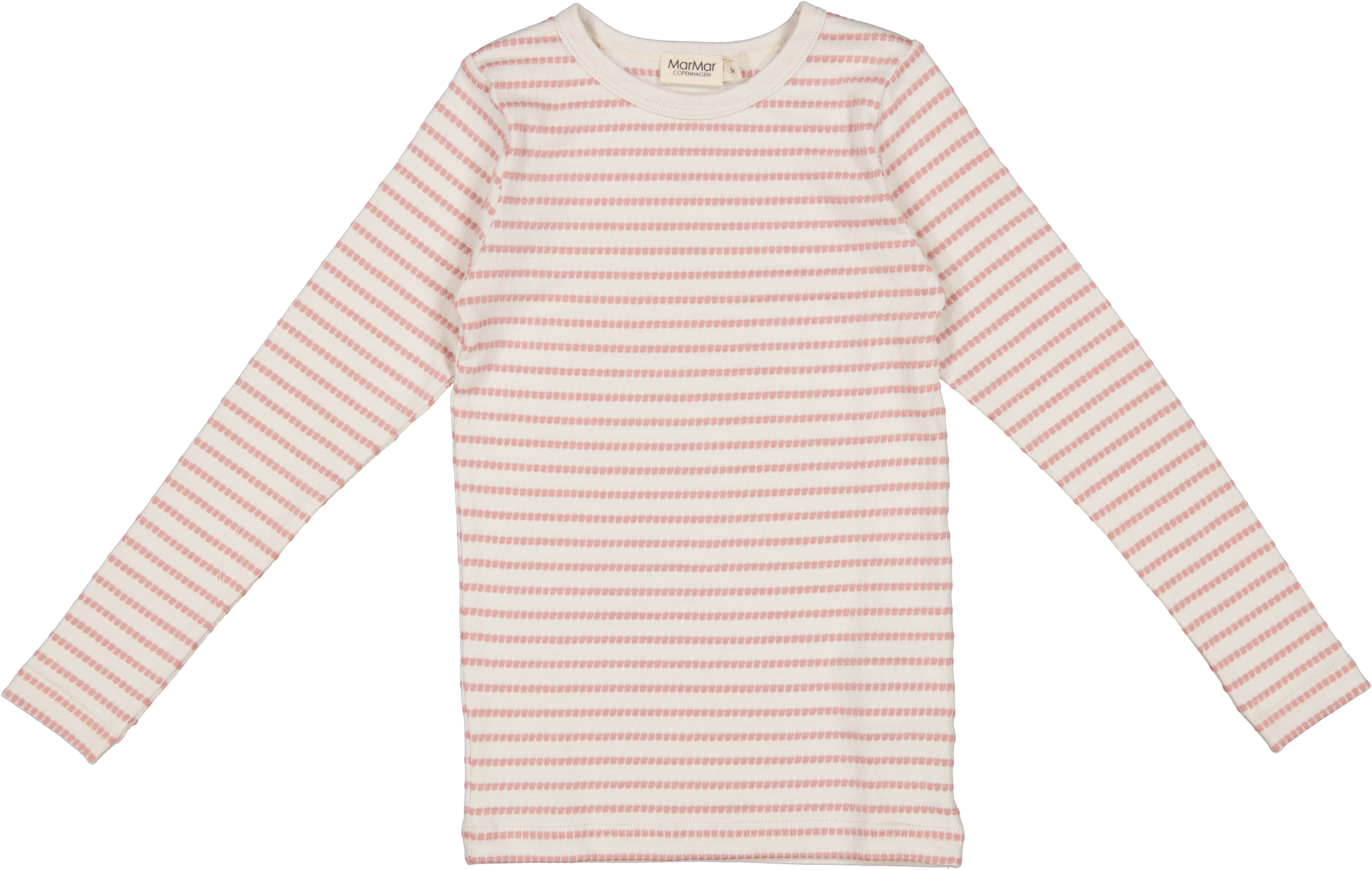  Tani Langærmet T-Shirt, Coral Haze Stripe, 110 cm