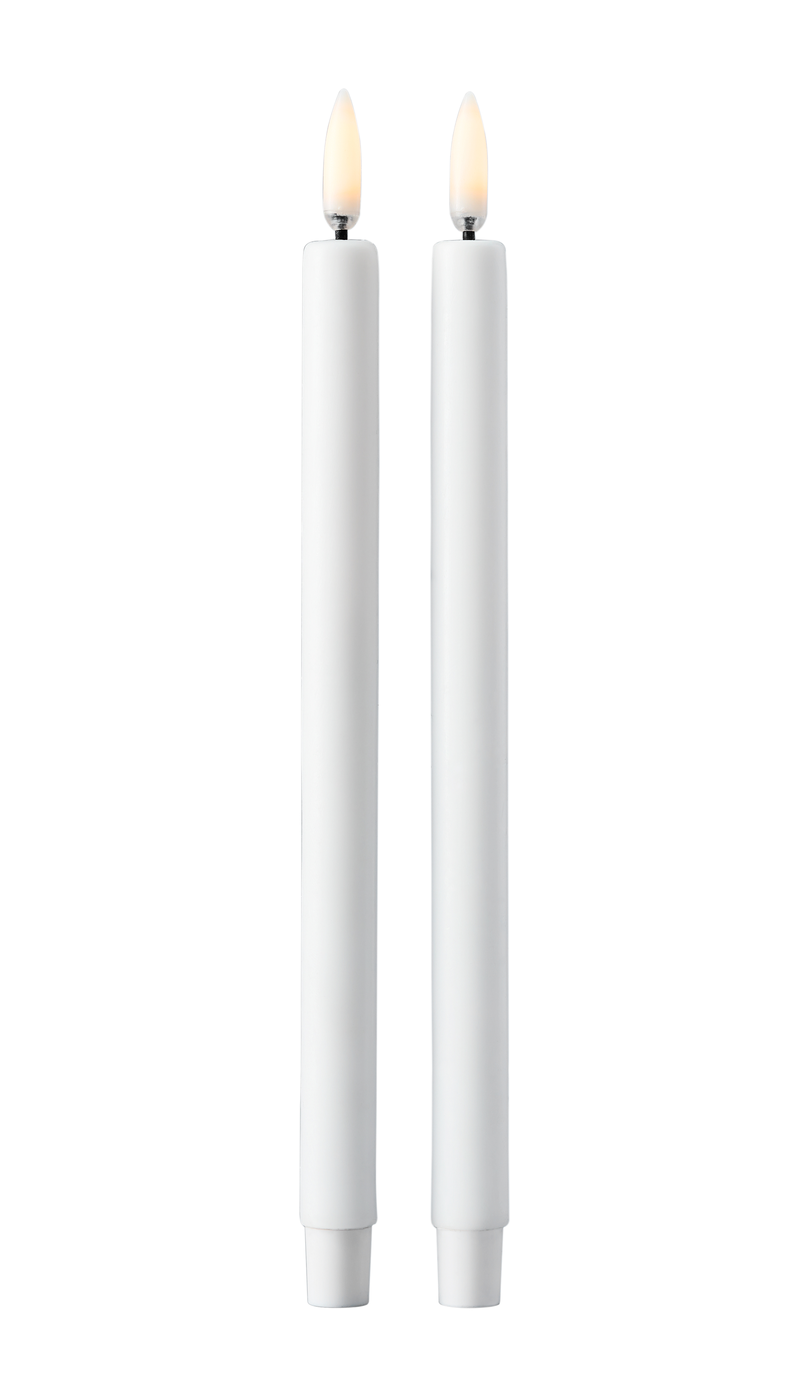  2-Pak LED Kertelys af Uyuni, Hvid