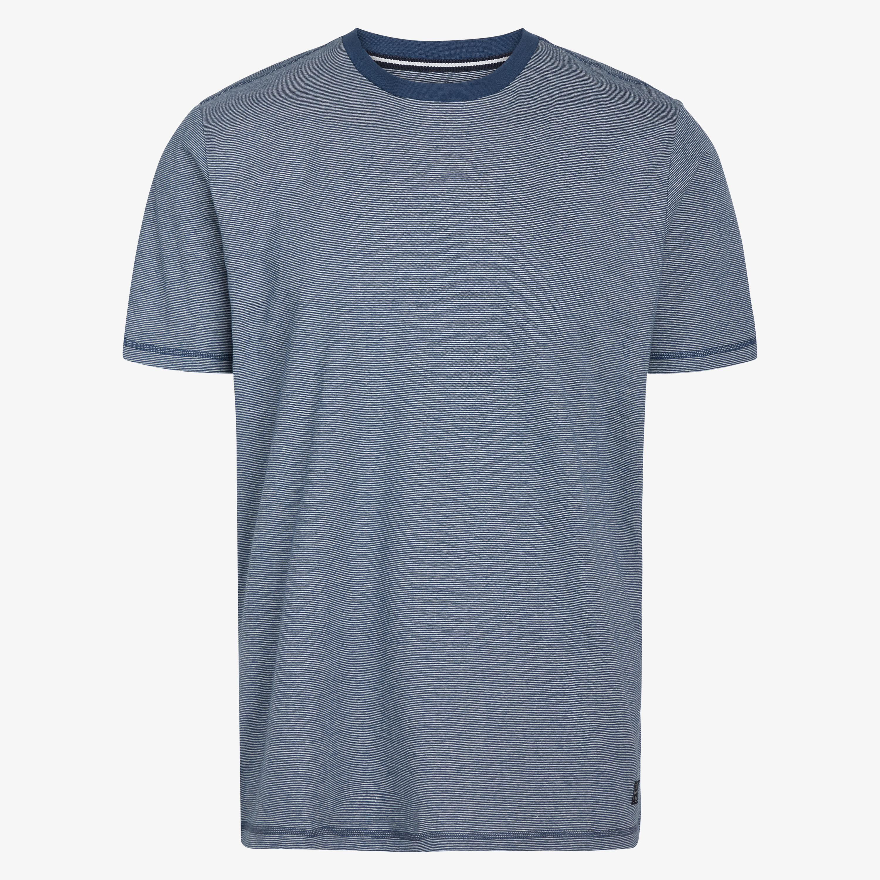 Wesley Mini Stripe T-shirt, Stormy Blue, M