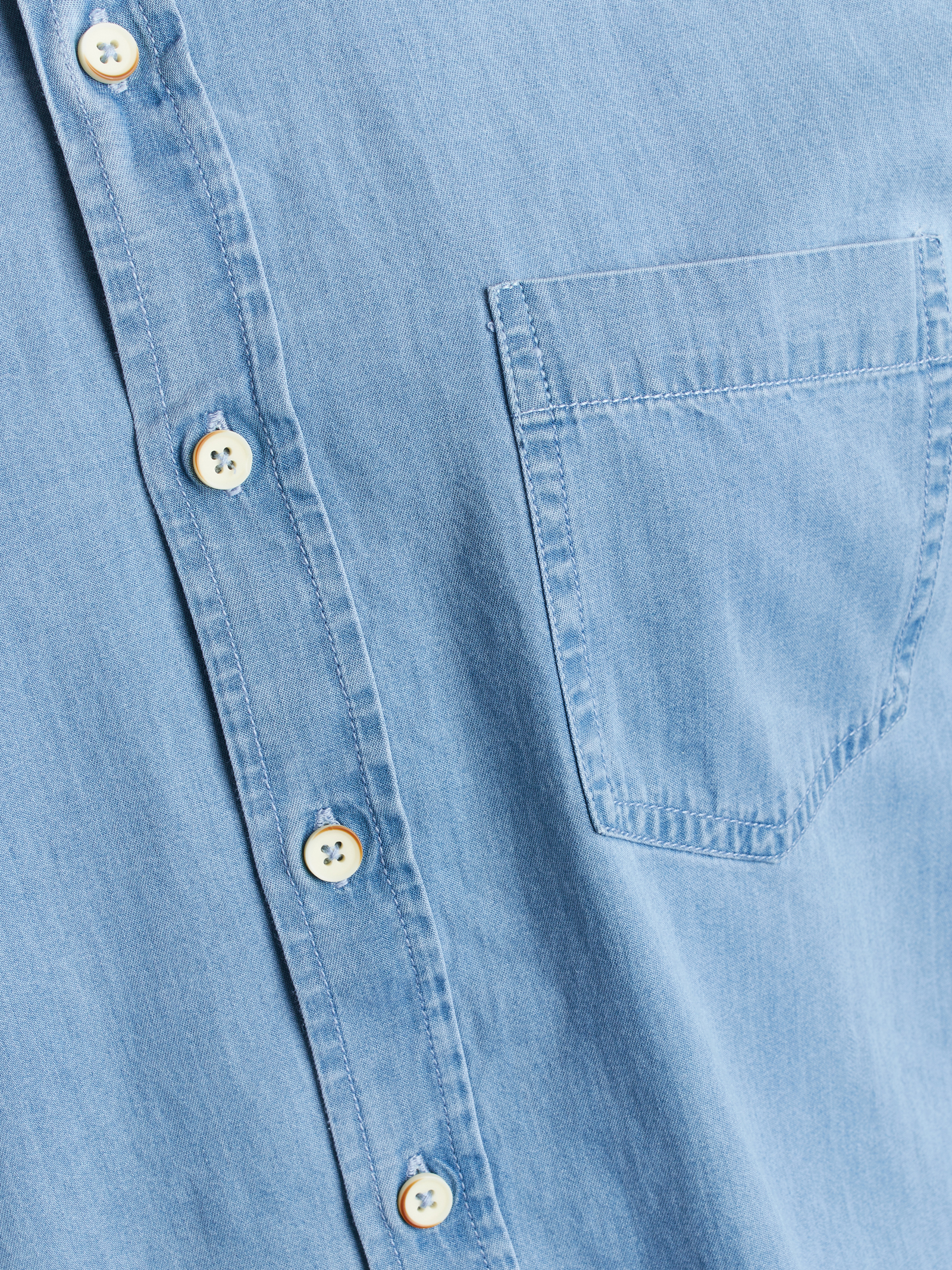  Newman Denim Skjorte, Soft Blue, L