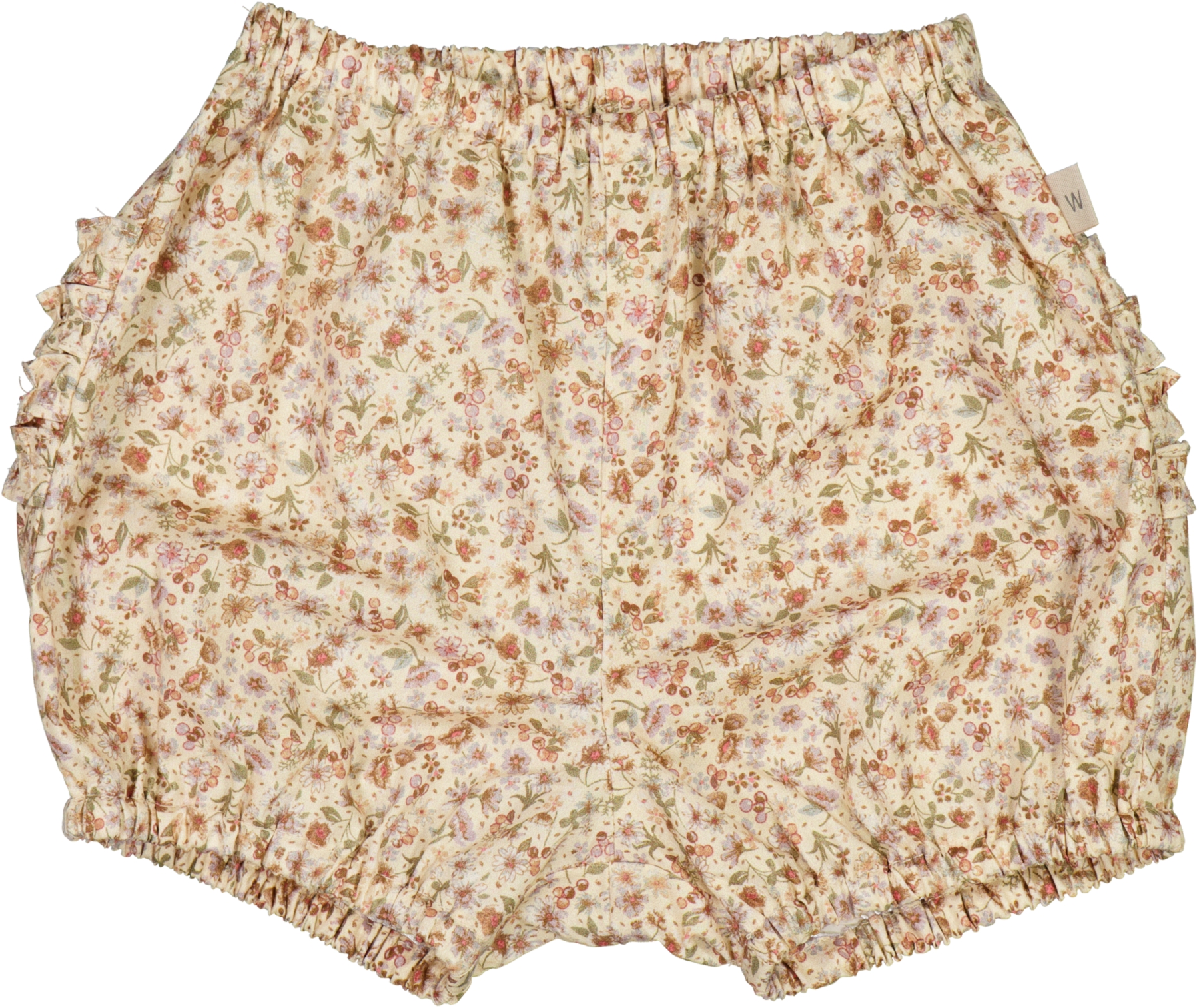 Nappy Ruffles Shorts, Summer Flowers, 80 cm