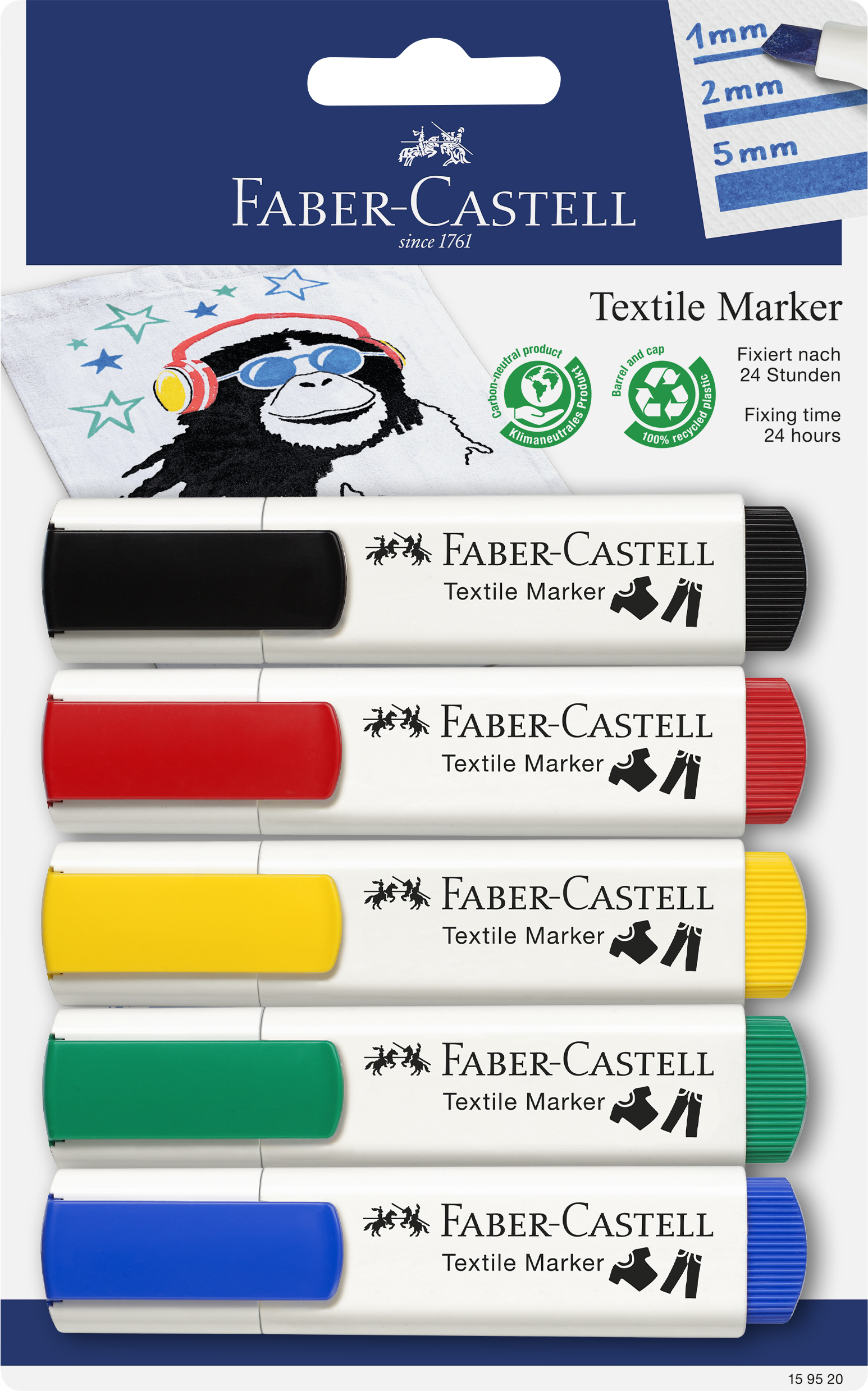 Textile 5-pak Markers