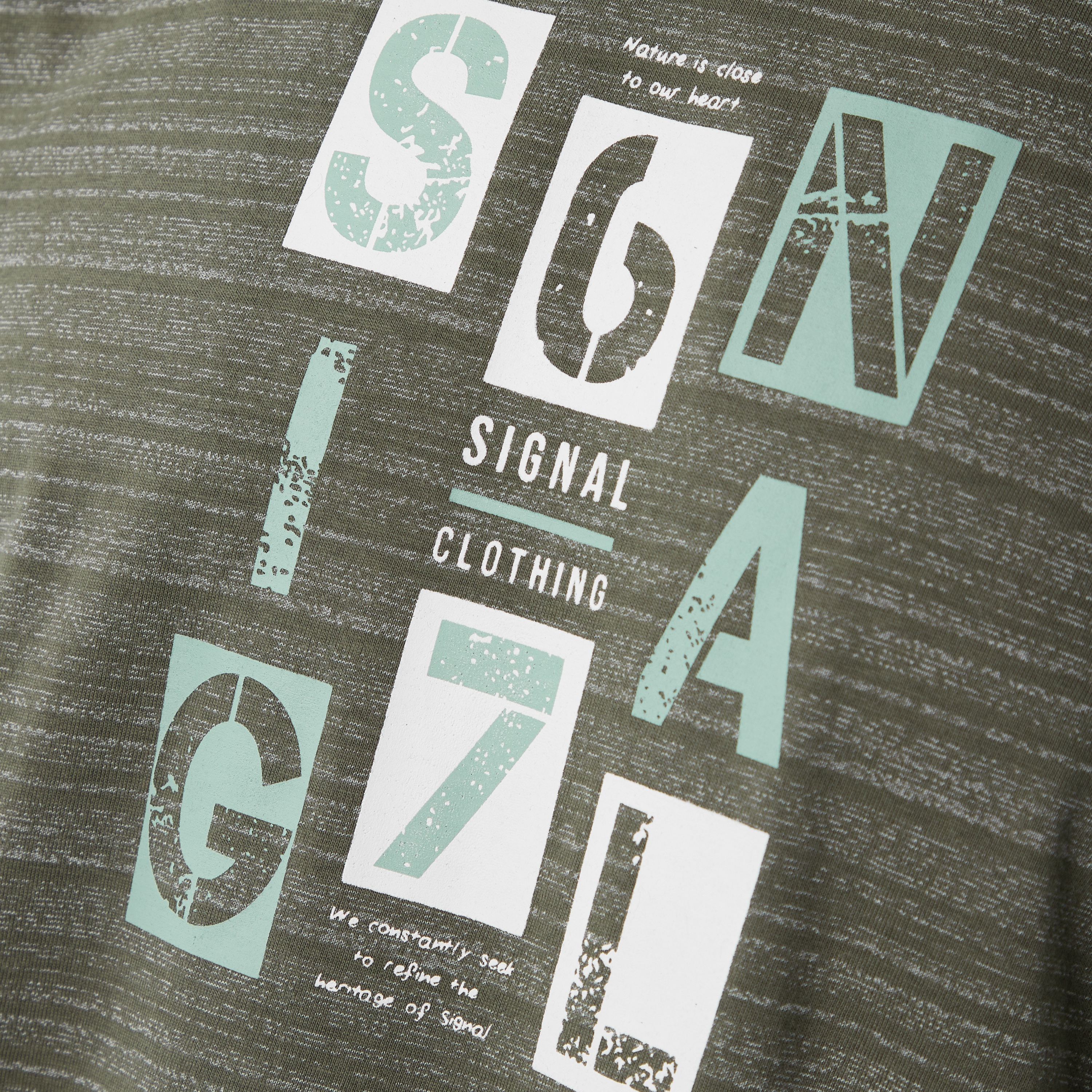 Gavin Stripe T-shirt, Green Kalamata, M