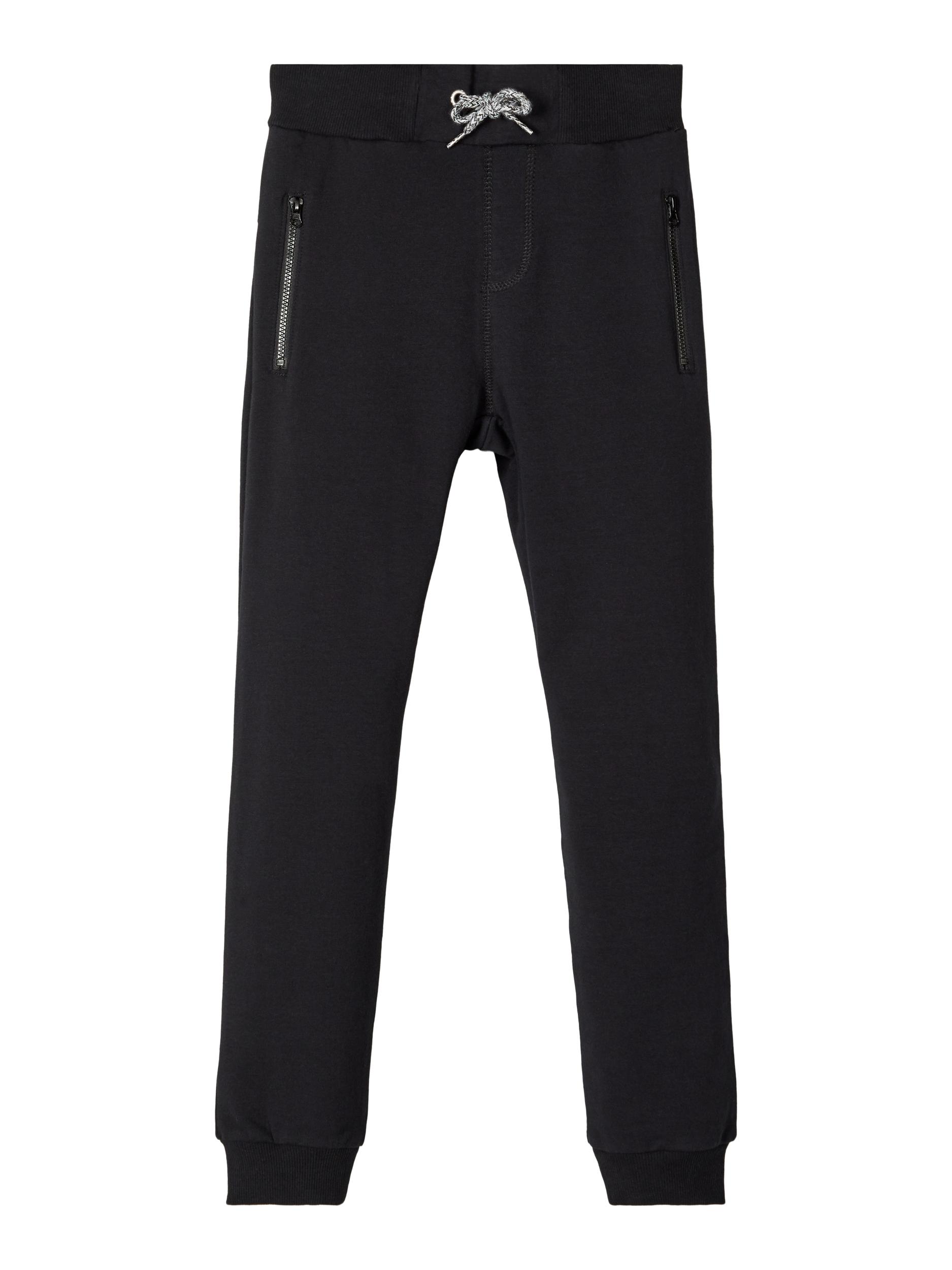 Ensfarvede Sweatpants, Sort, 86 cm