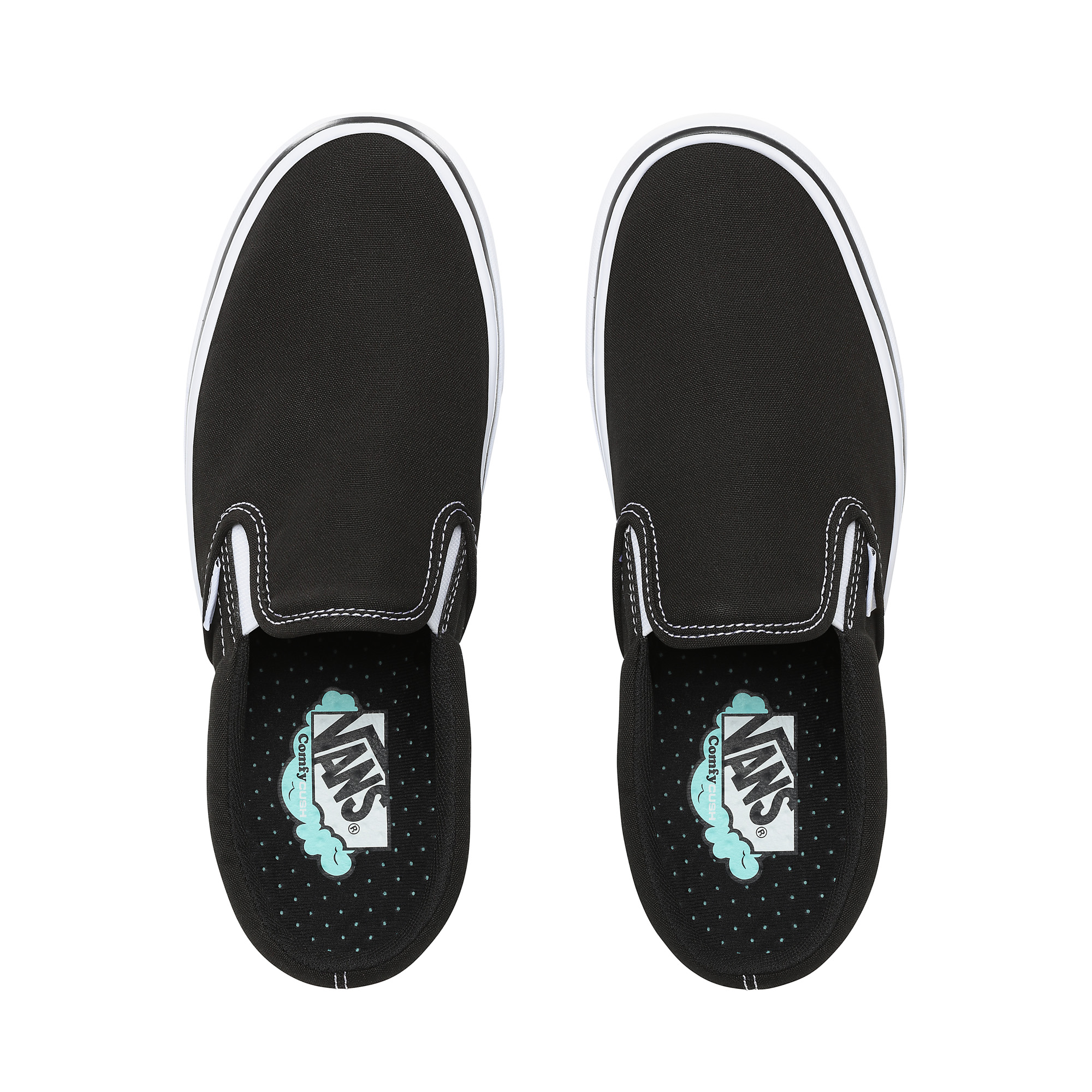  Classic Comfycush Slip-On Sneakers, Unisex, Black, 36,5