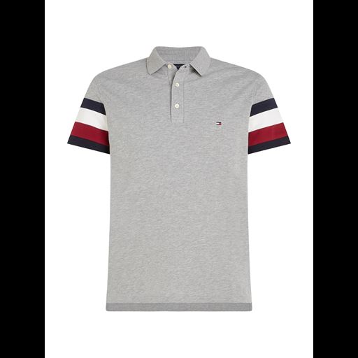 Tommy Hilfiger Kortærmet Polo T-shirt, Light Grey XL