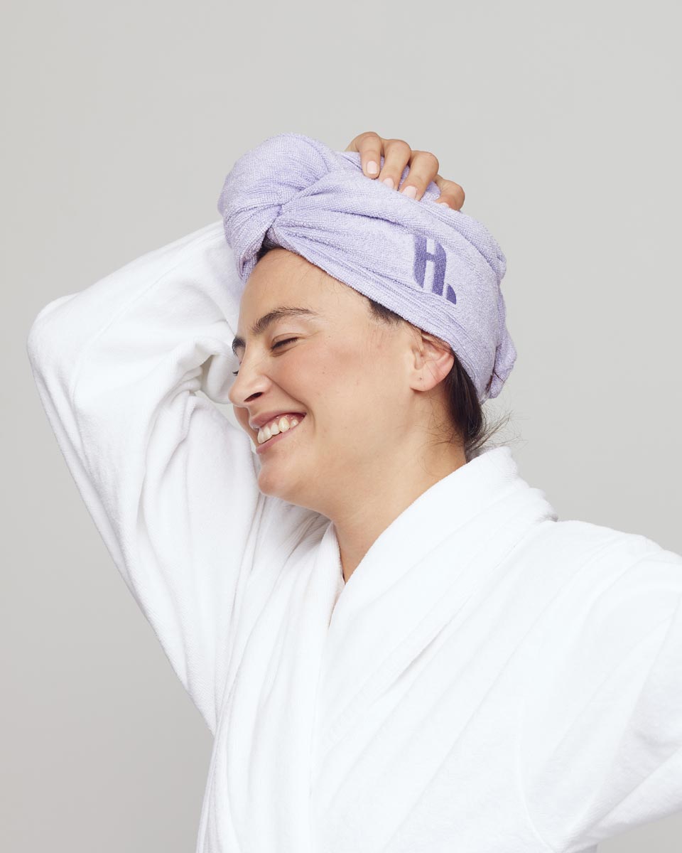 Hairlust Bamboo Hair Towel Wrap, Lilla