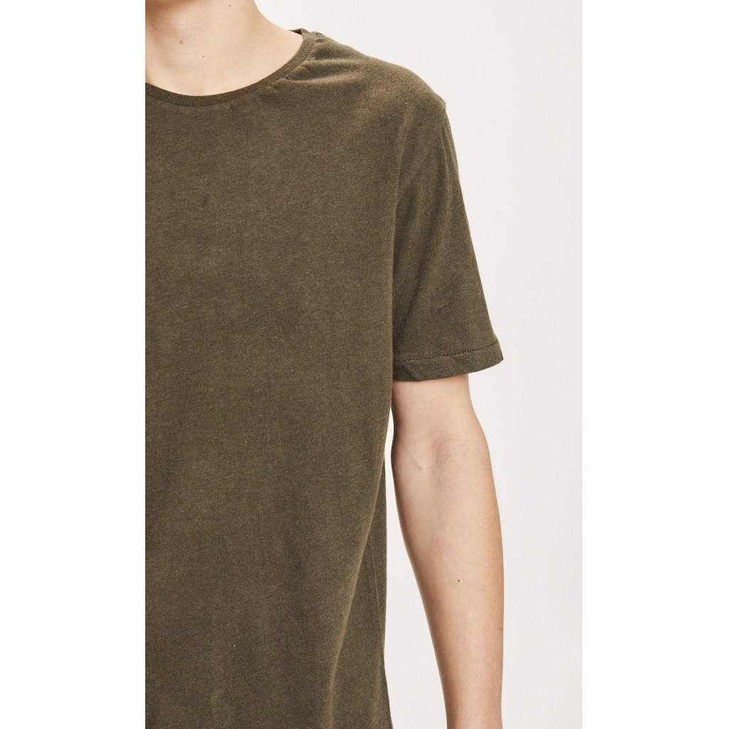  Alder Basic T-shirt, Green Melange, L