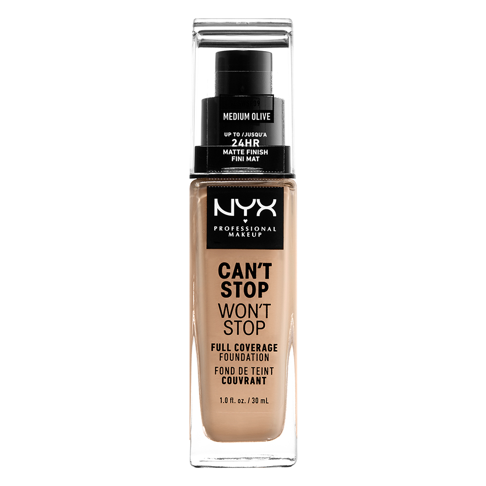 Professional Makeup Cant Stop Wont Stop 24-Hours Foundation, Medium Olive