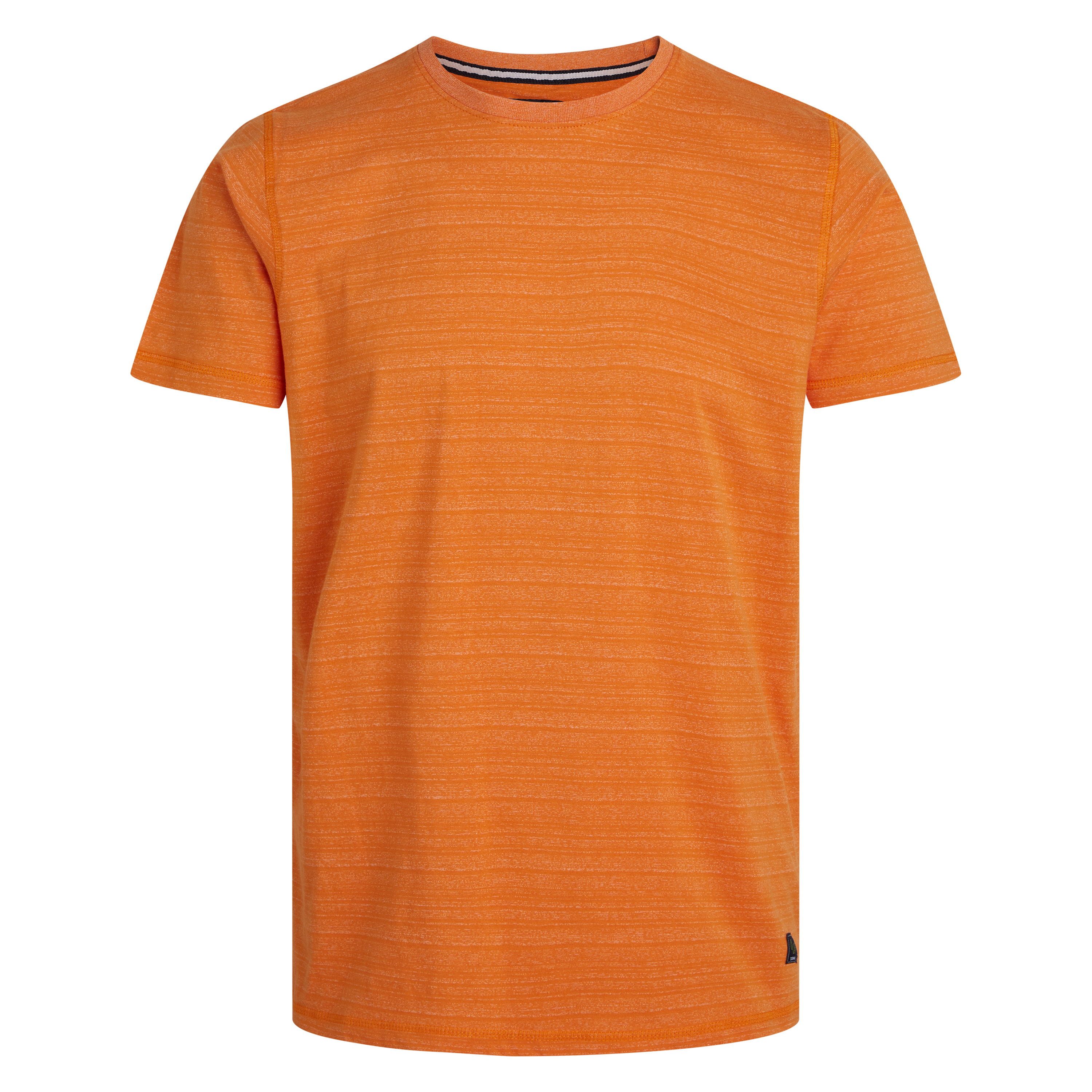  Alvin Space Stripe T-shirt, Orange Jaffa, L