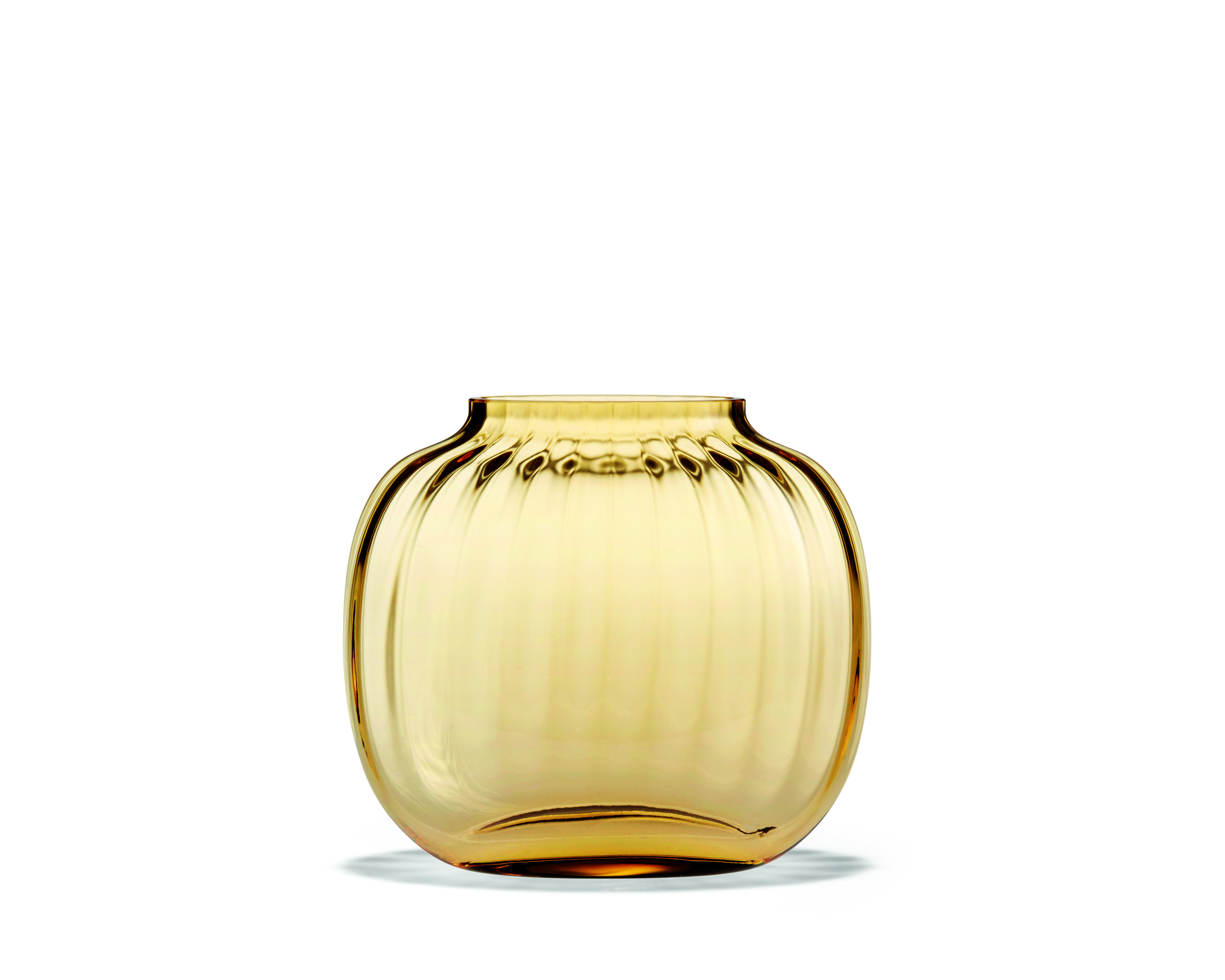 Primula Oval Vase, Amber, 12,5 cm