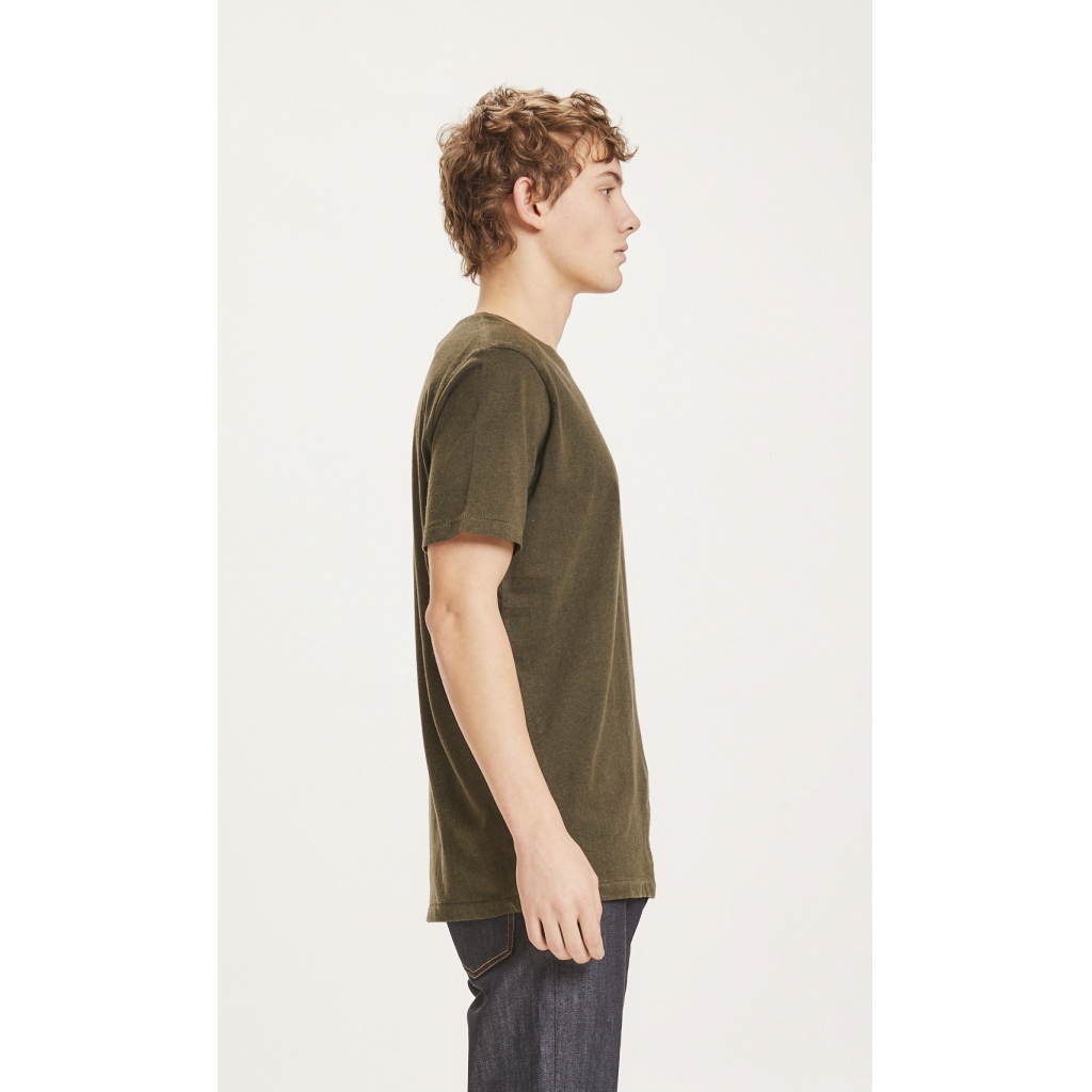 Alder Basic T-shirt, Green Melange, L