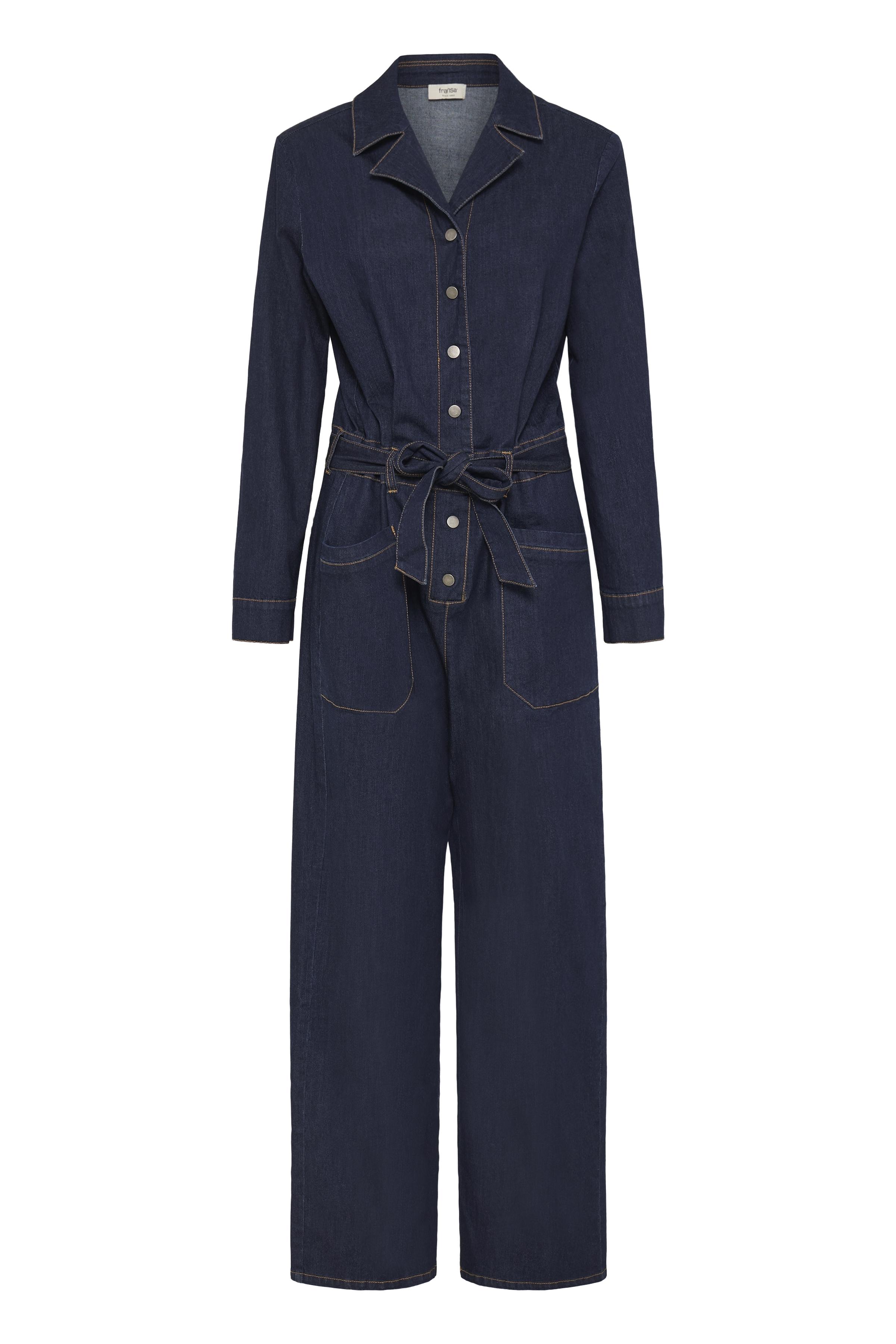 Chicago Jumpsuit, Raw Blue Denim, M