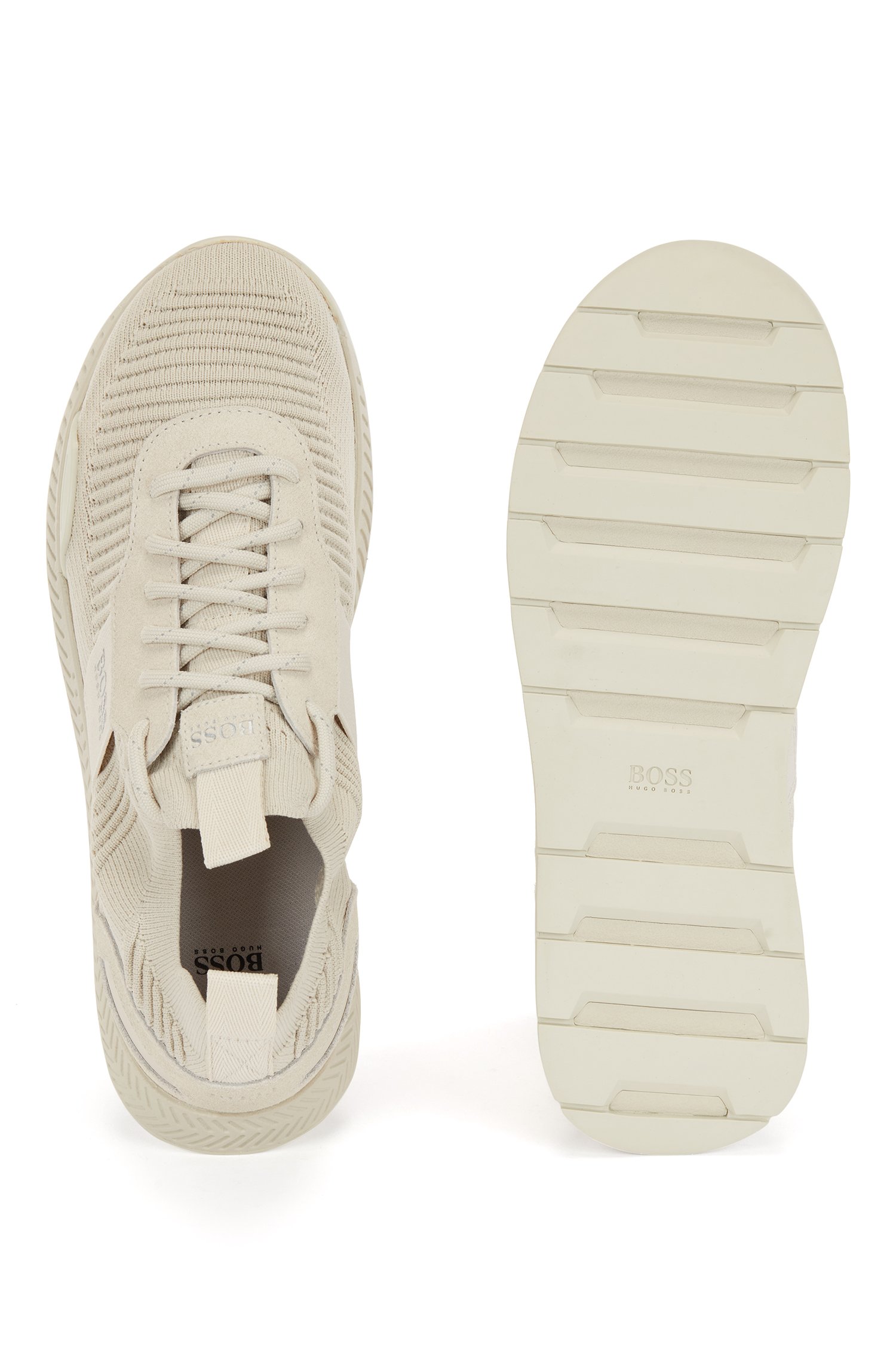  Sock Sneakers, Open White, 40