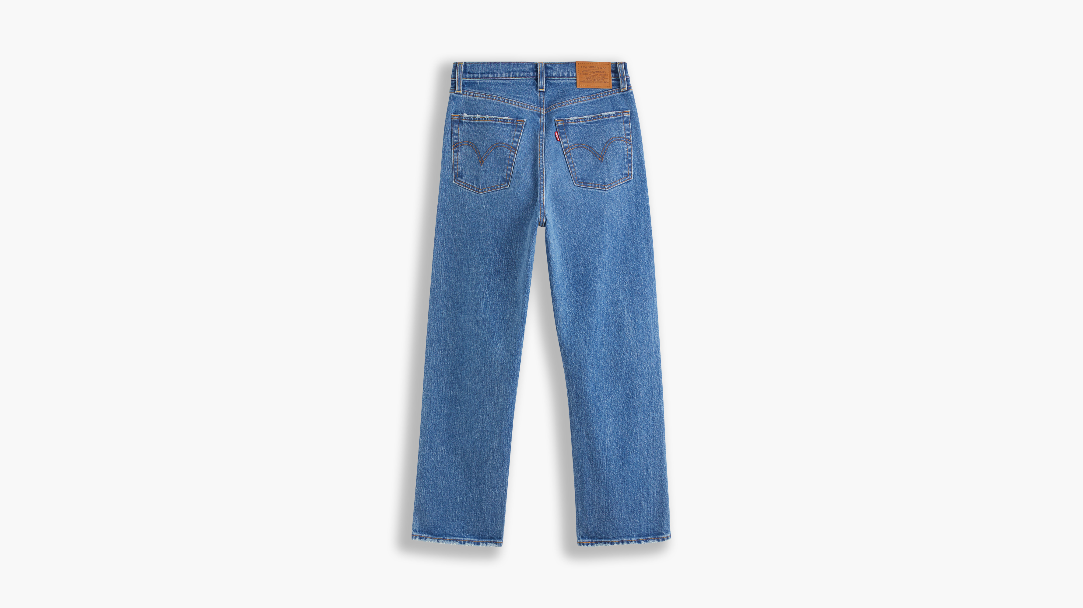  Ribcage Straight Ankle Jeans, Jive Together, 30/29