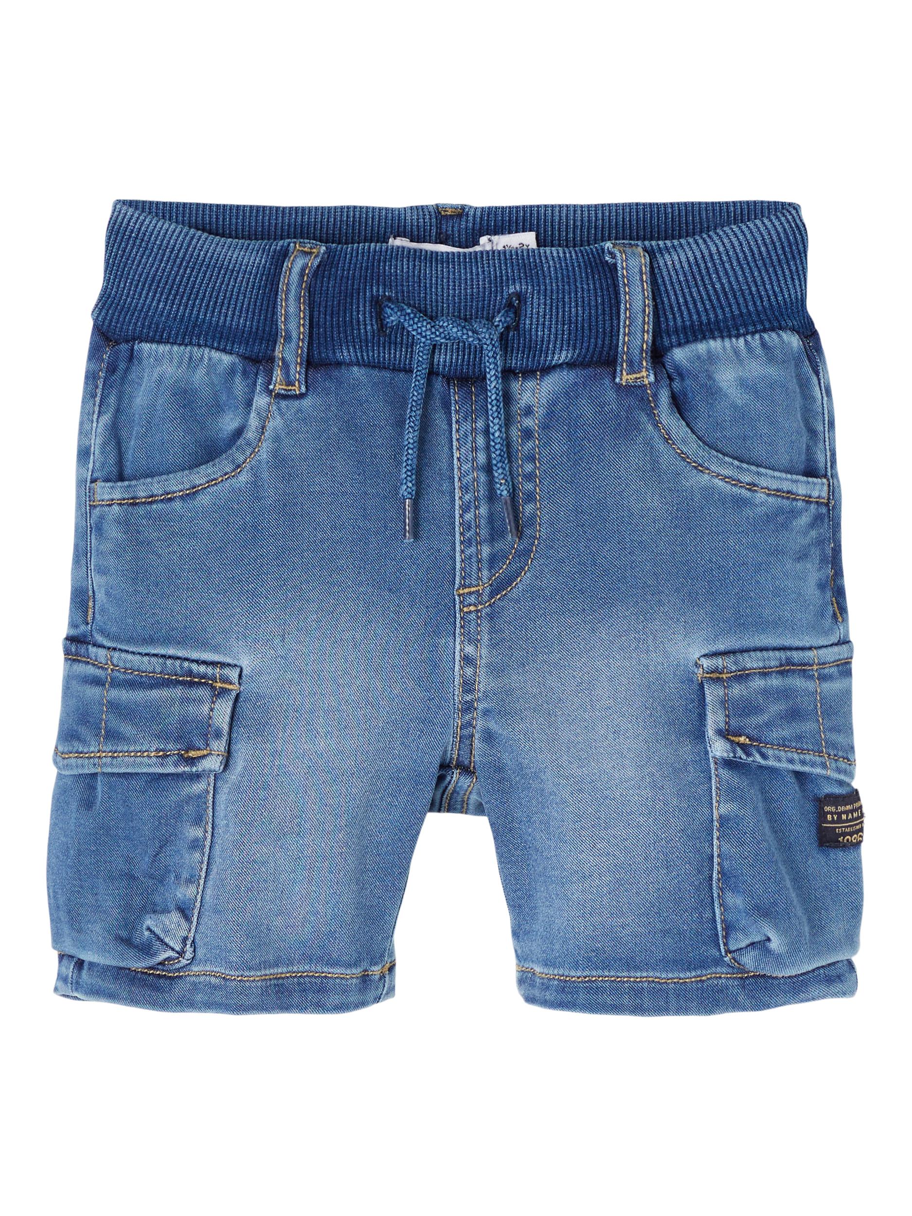 Ryan Denim Shorts, Medium Blue Denim, 98 cm