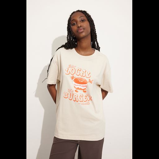 Inspirere kollision Metafor Envii Enkulla T-shirt, Burger O'clock, XS