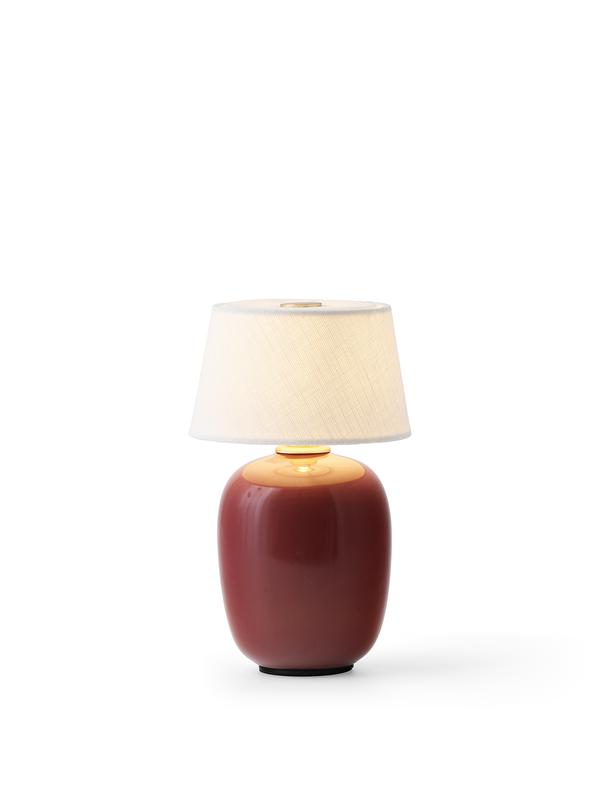 Torso Bordlampe, Rød, Ø12 cm