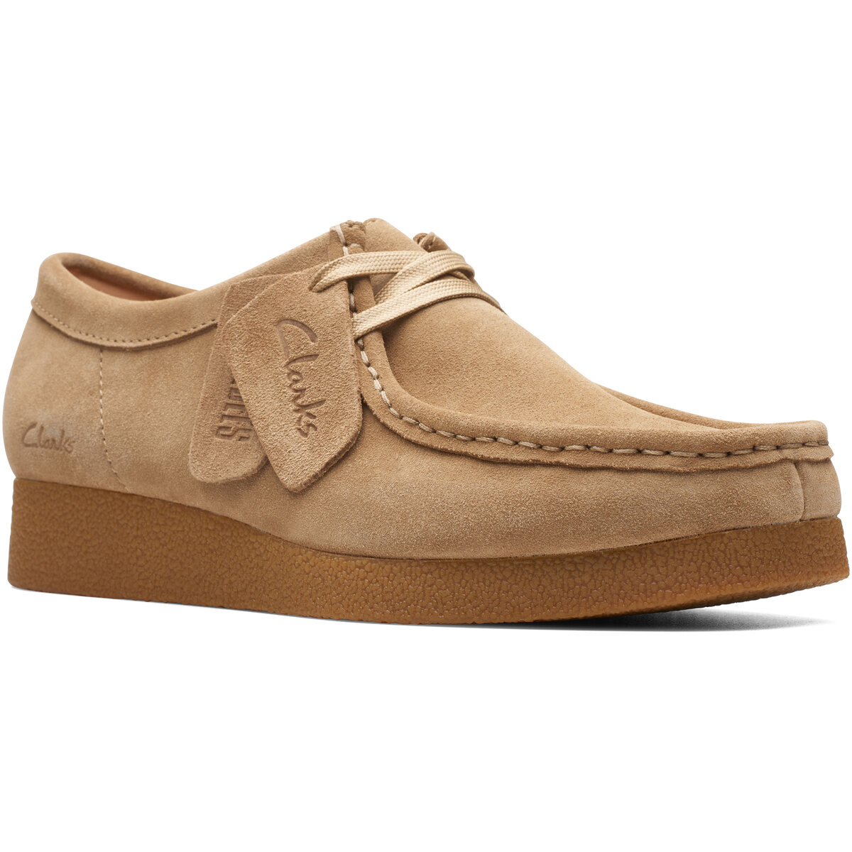 靴 CLARKS WallabeeEVOSh UK6 Clarks Dames WallabeeEVOSh, zwart SDE, 5 UK, Zwarte Sde, 38