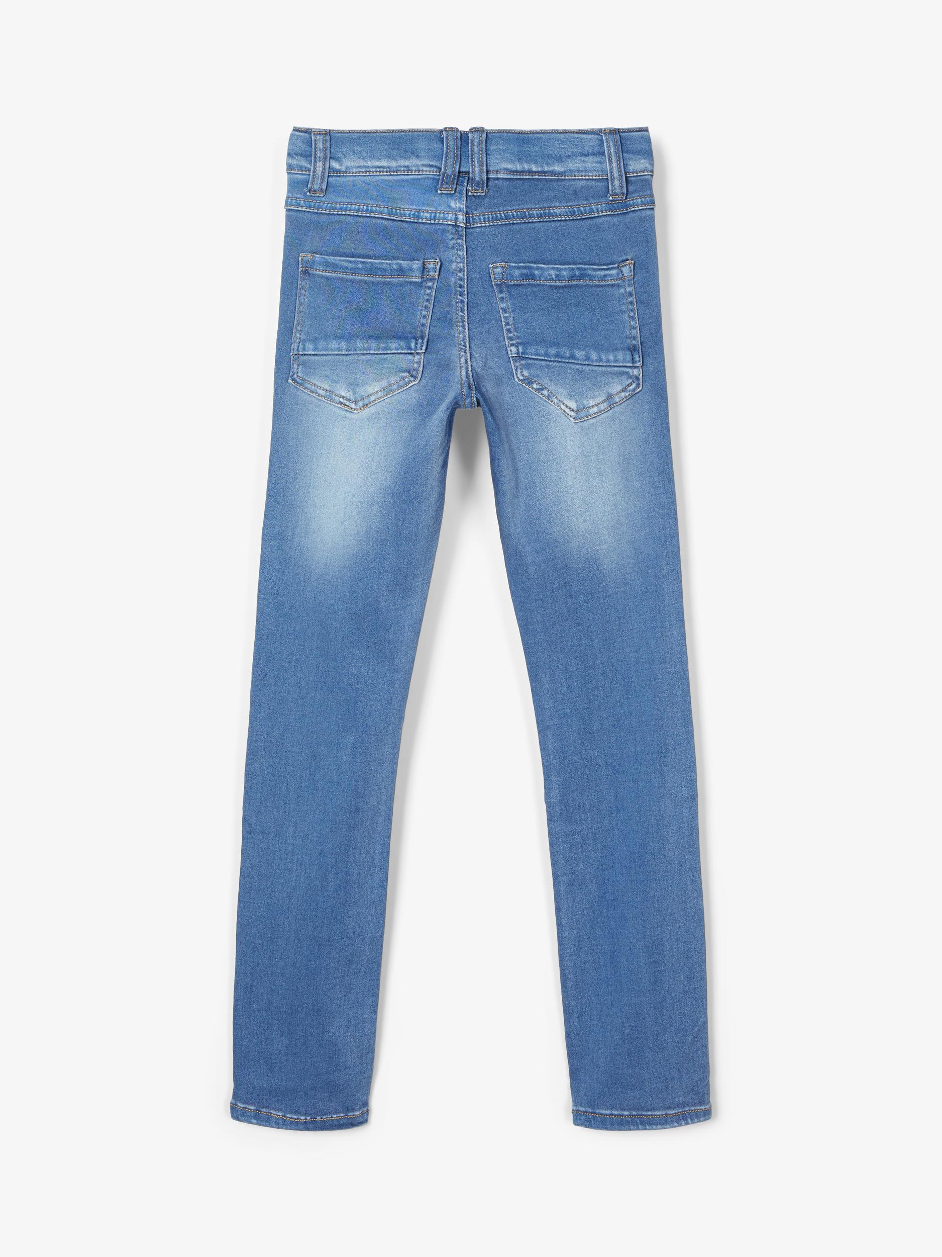 Theo X-Slim Jeans, Medium Blue Denim, 140 cm