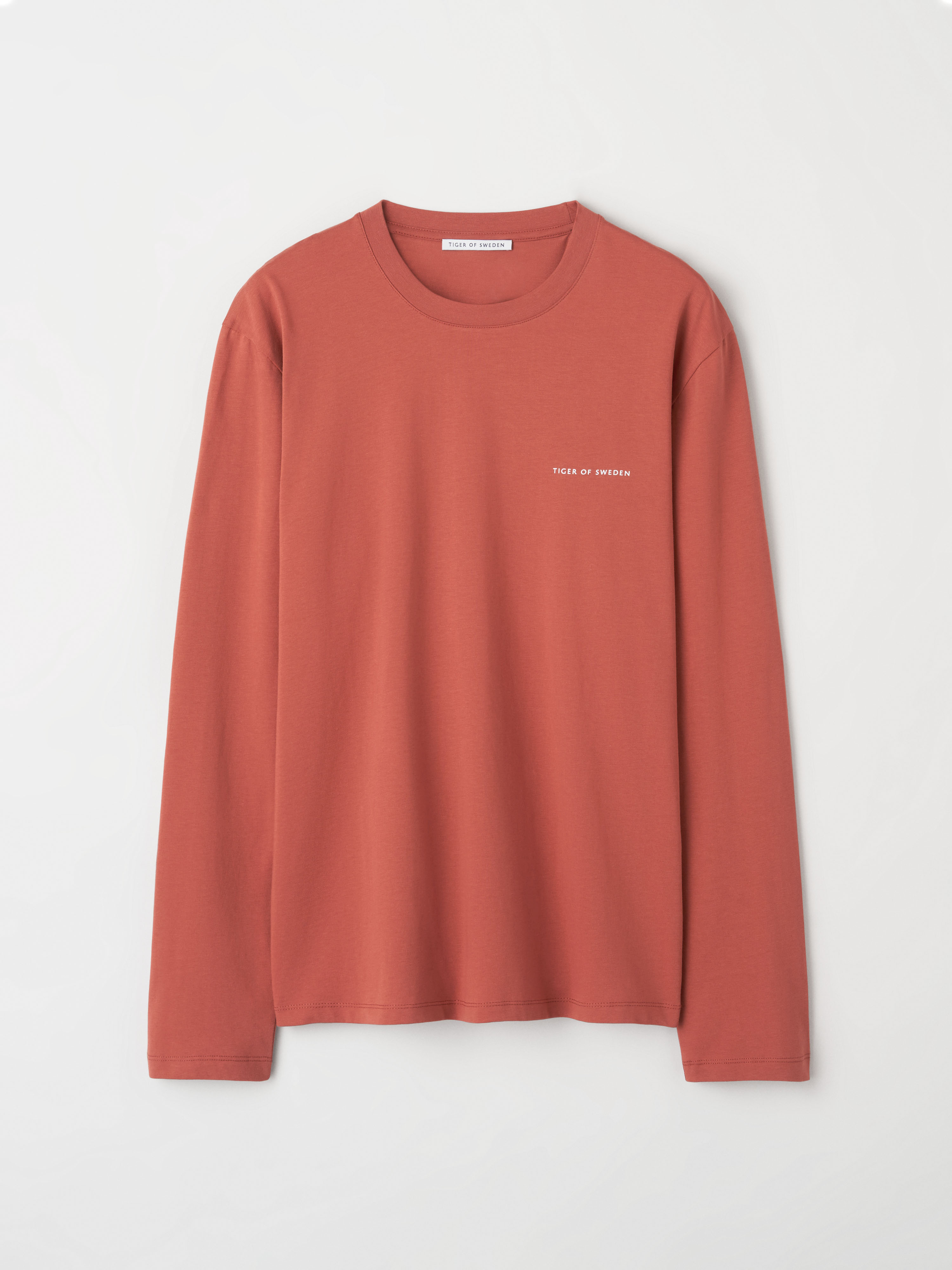 Langærmet T-shirt, Rød, S