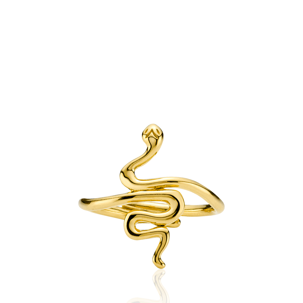  Young One Snake Ring, Guld