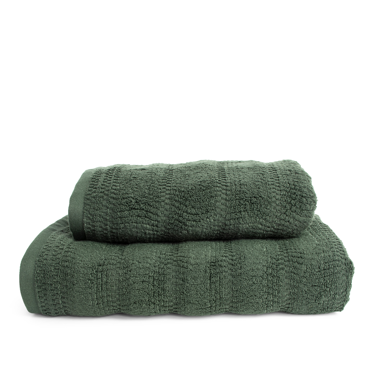 Wave Håndklæde, Grøn, 70x140 cm
