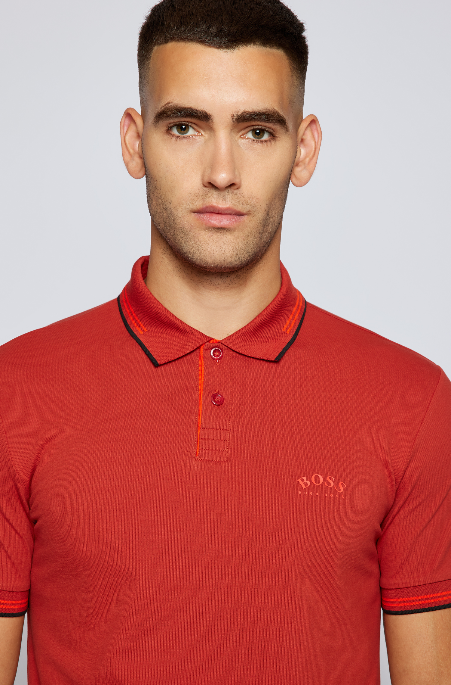 Boss Green Polo T-shirt, Medium Red, XXL