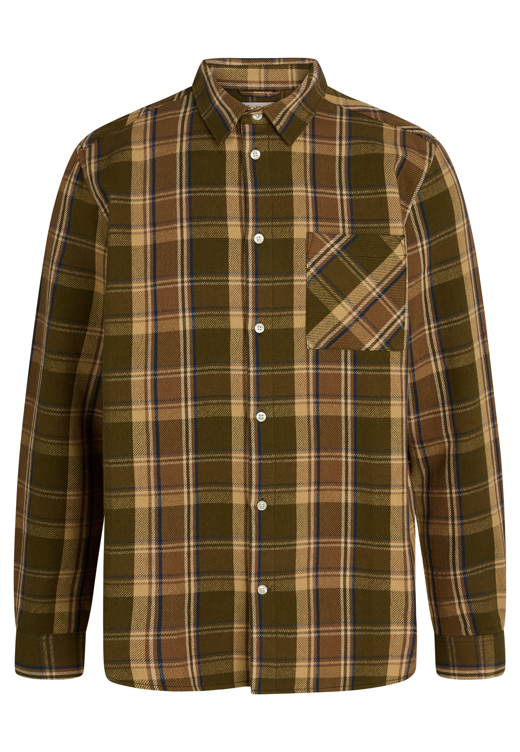 Flannel Checkered Skjorte