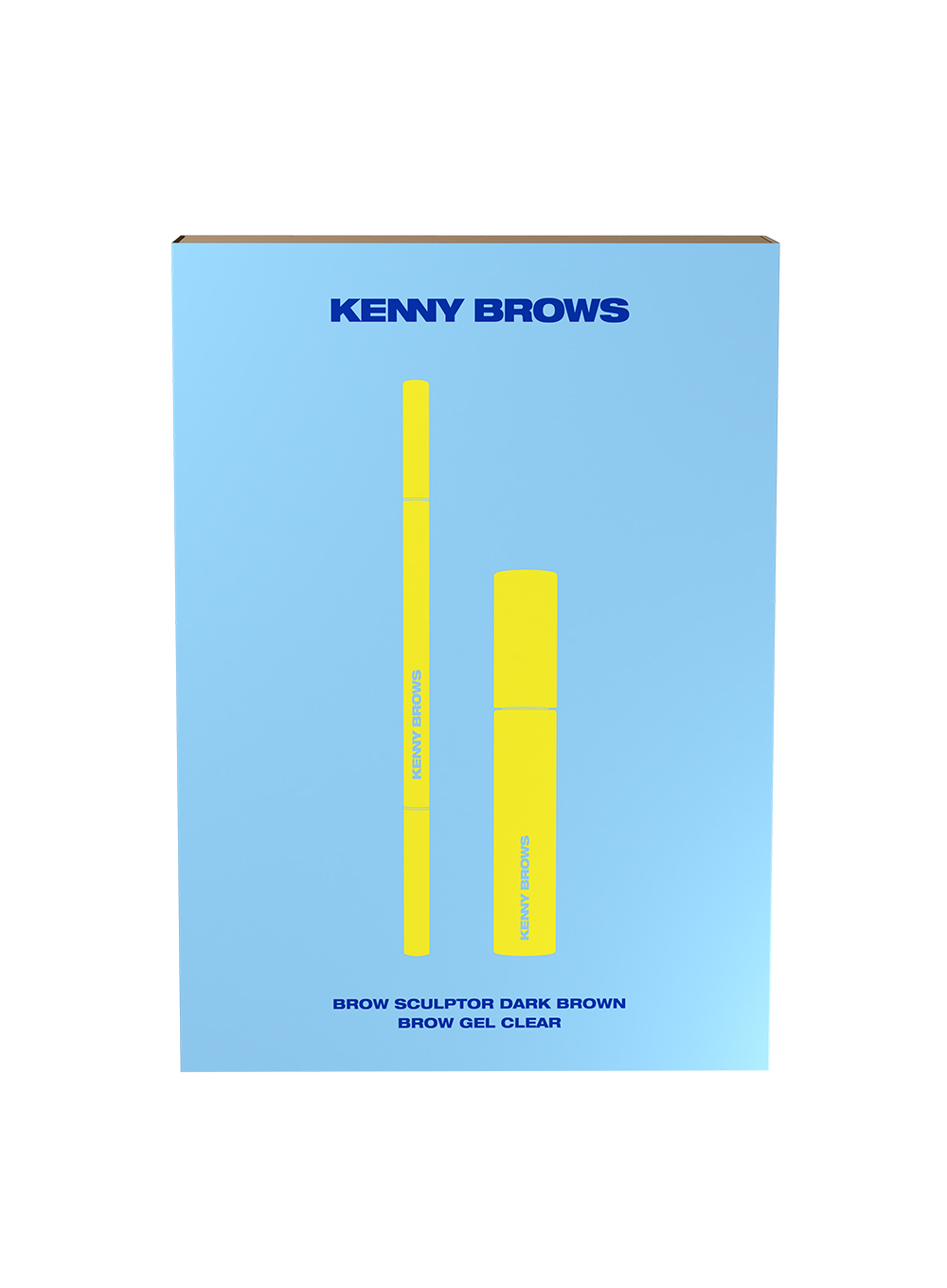 KENNY BROWS Beautiful Brows Kit, Mørkebrun