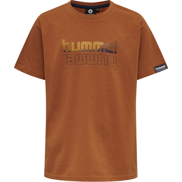 Hummel Grand T-shirt, Bombay Brown, 122 cm