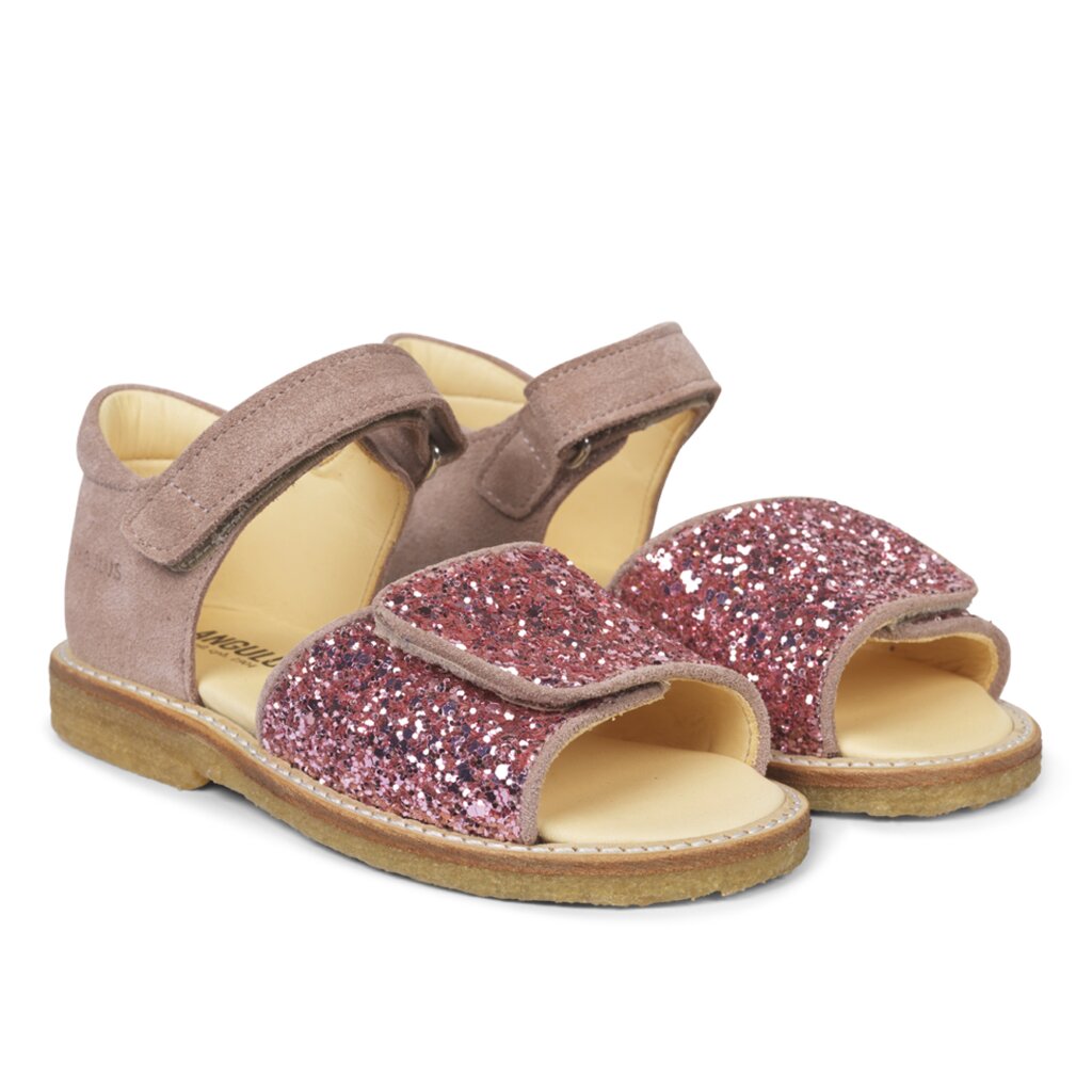 Angulus 0544-101 sandal, Rose Glitter, 30