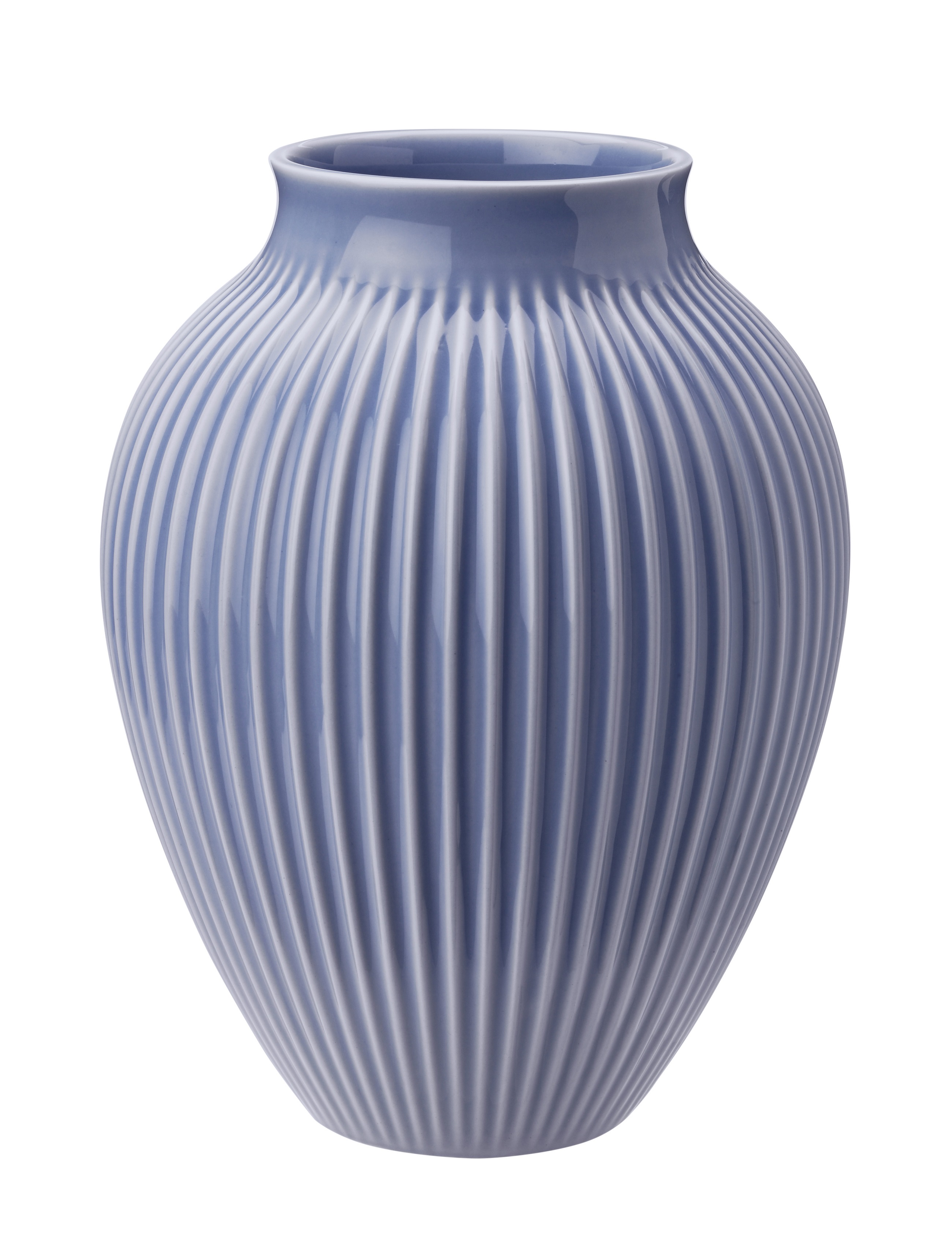 Riflet Vase, Lavendelblå, H27 cm